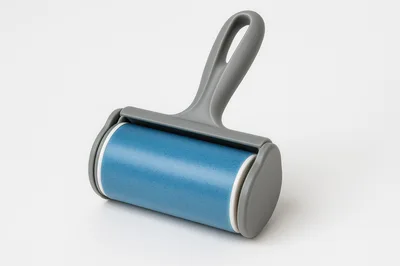 Reusable Lint Roller With Blue Adhesive Surface