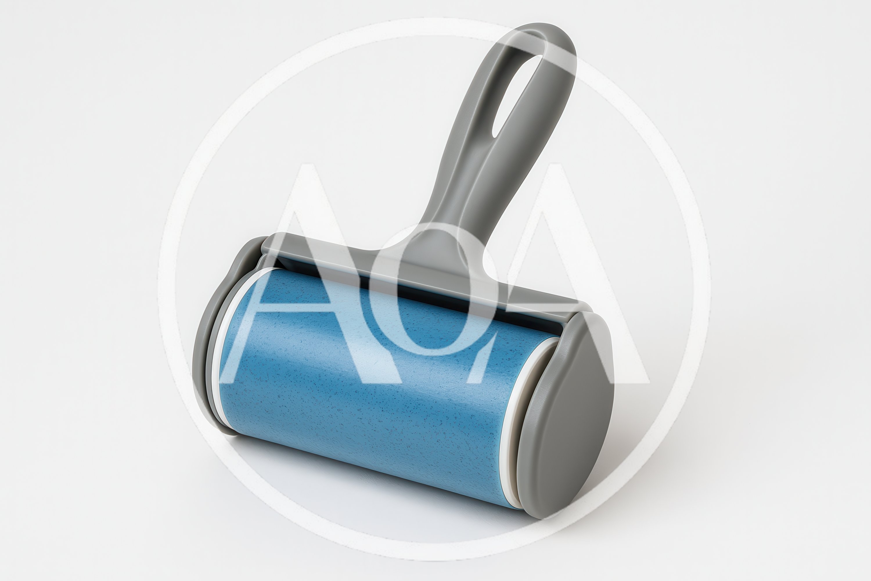 Reusable Lint Roller With Blue Adhesive Surface