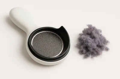 Electric Fabric Shaver With Pile Of Lint