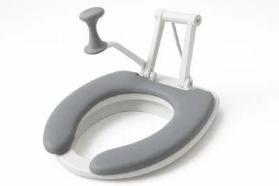 Portable Toilet Seat With Support Handle