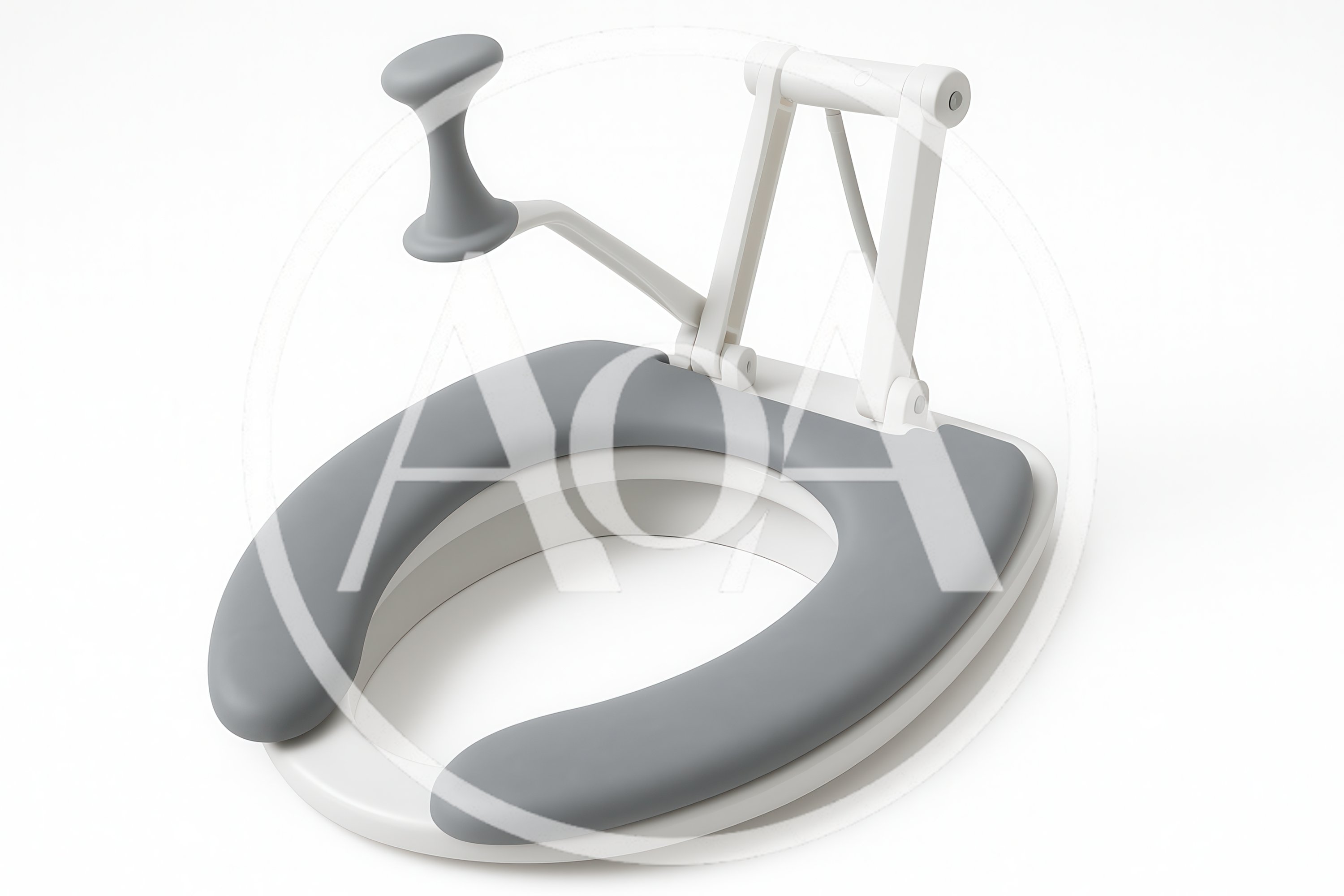 Portable Toilet Seat With Support Handle