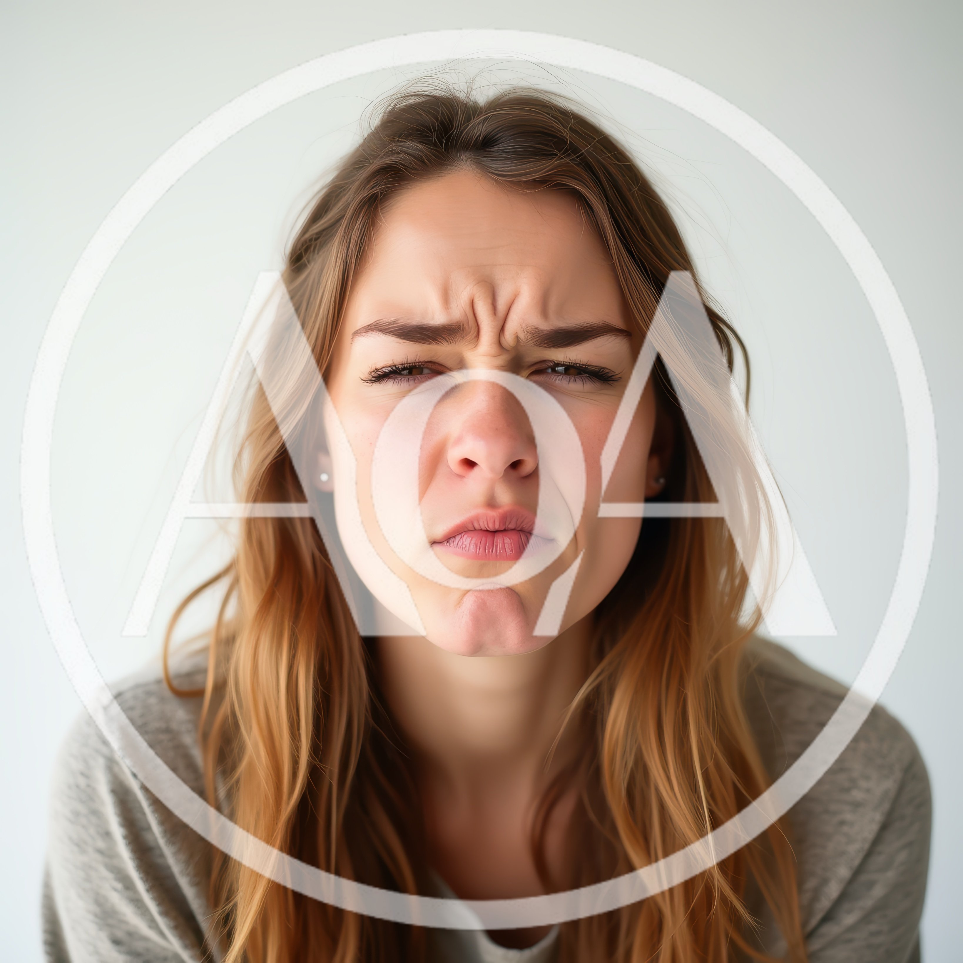 Young Woman With A Skeptical And Disgusted Facial Expression