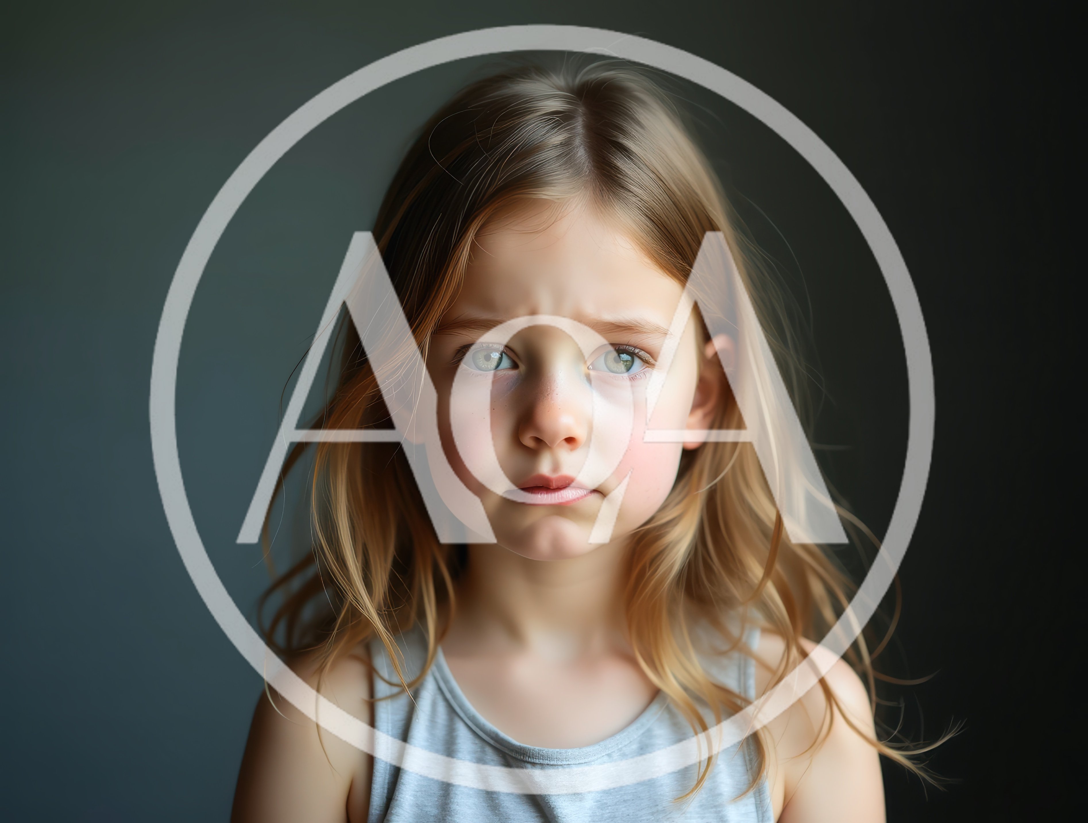 Portrait Of A Sad Young Girl