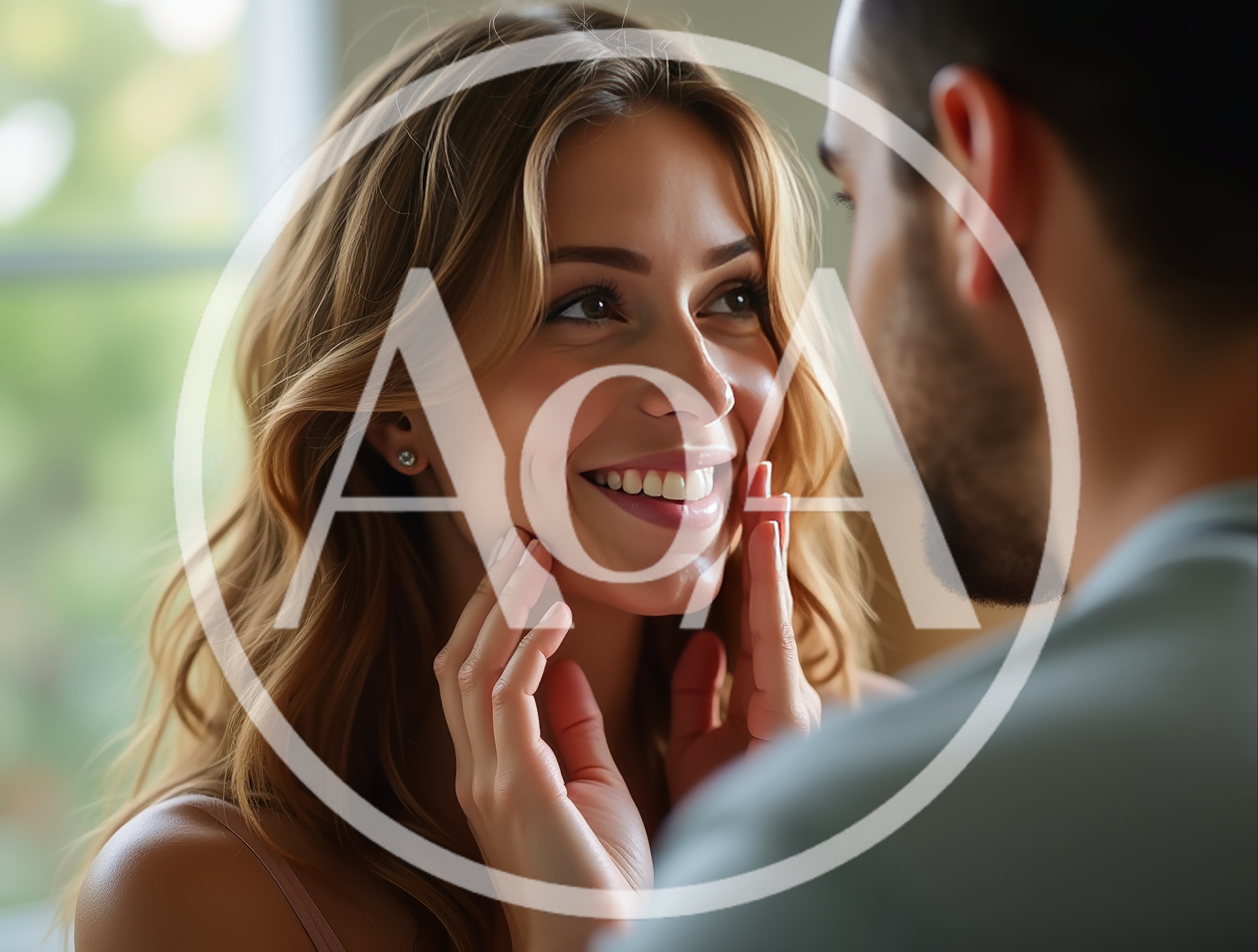 Loving Couple Sharing An Intimate Moment At Home