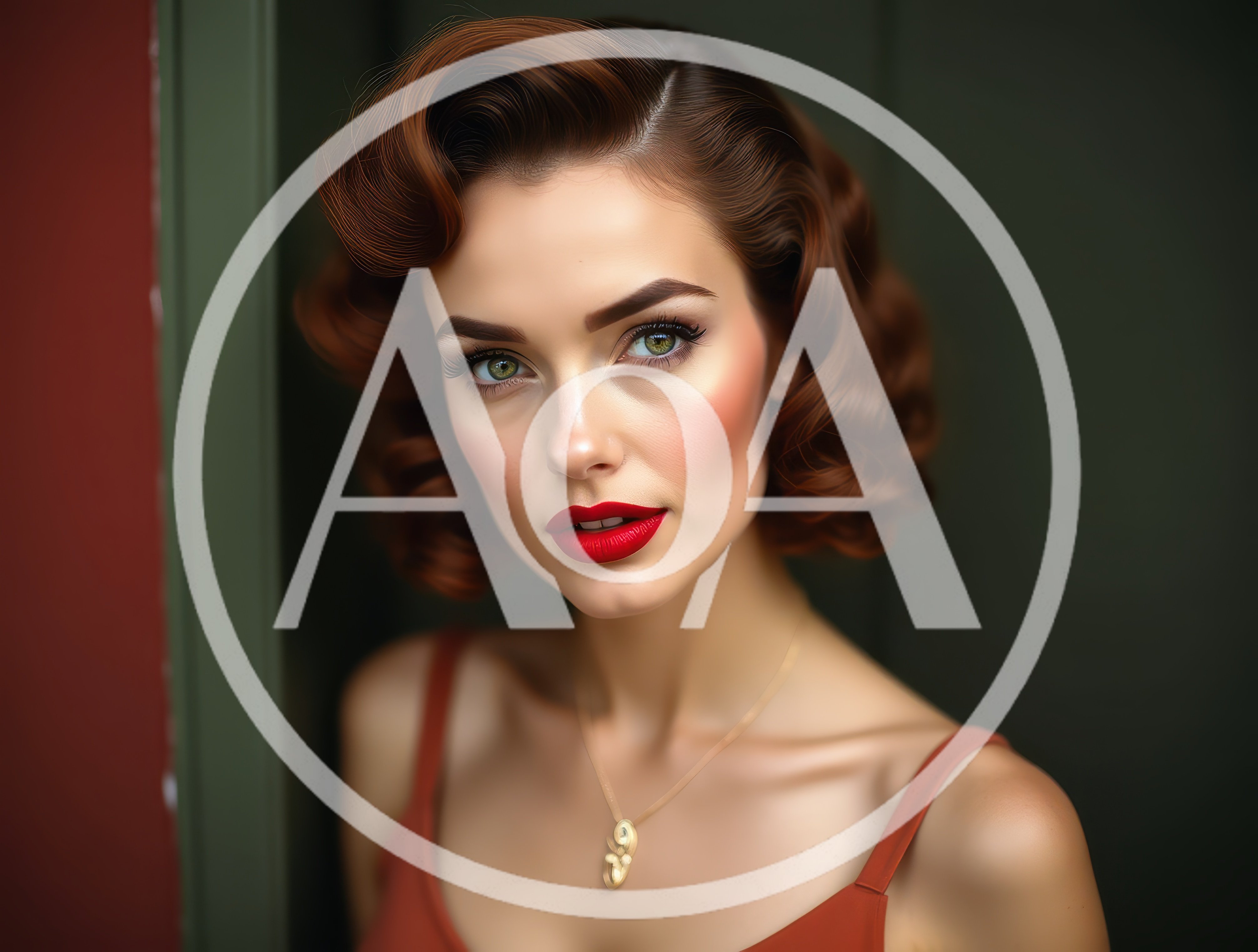 Portrait Of A Glamorous Woman With Vintage Hairstyle