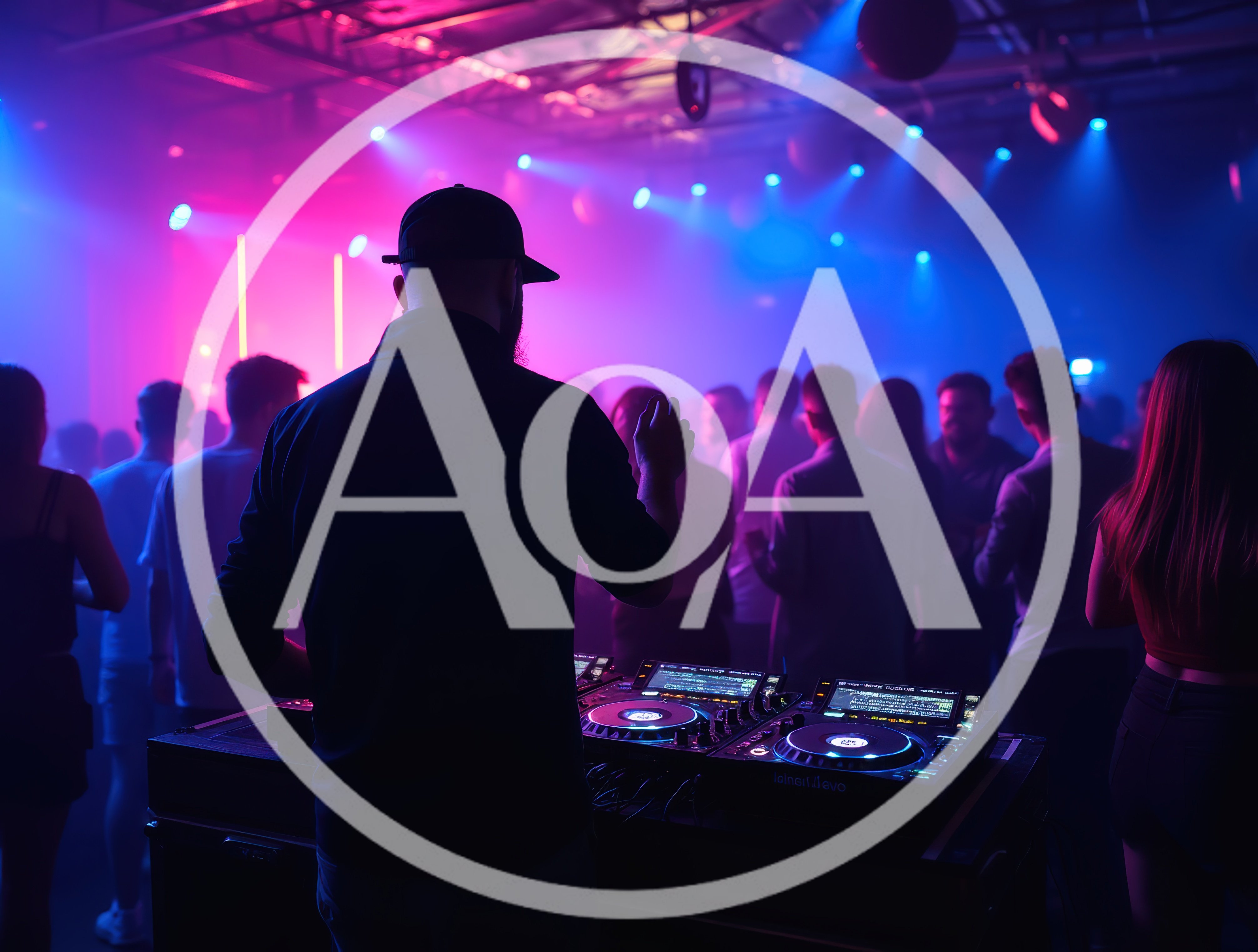 DJ Performing Live Set At Nightclub