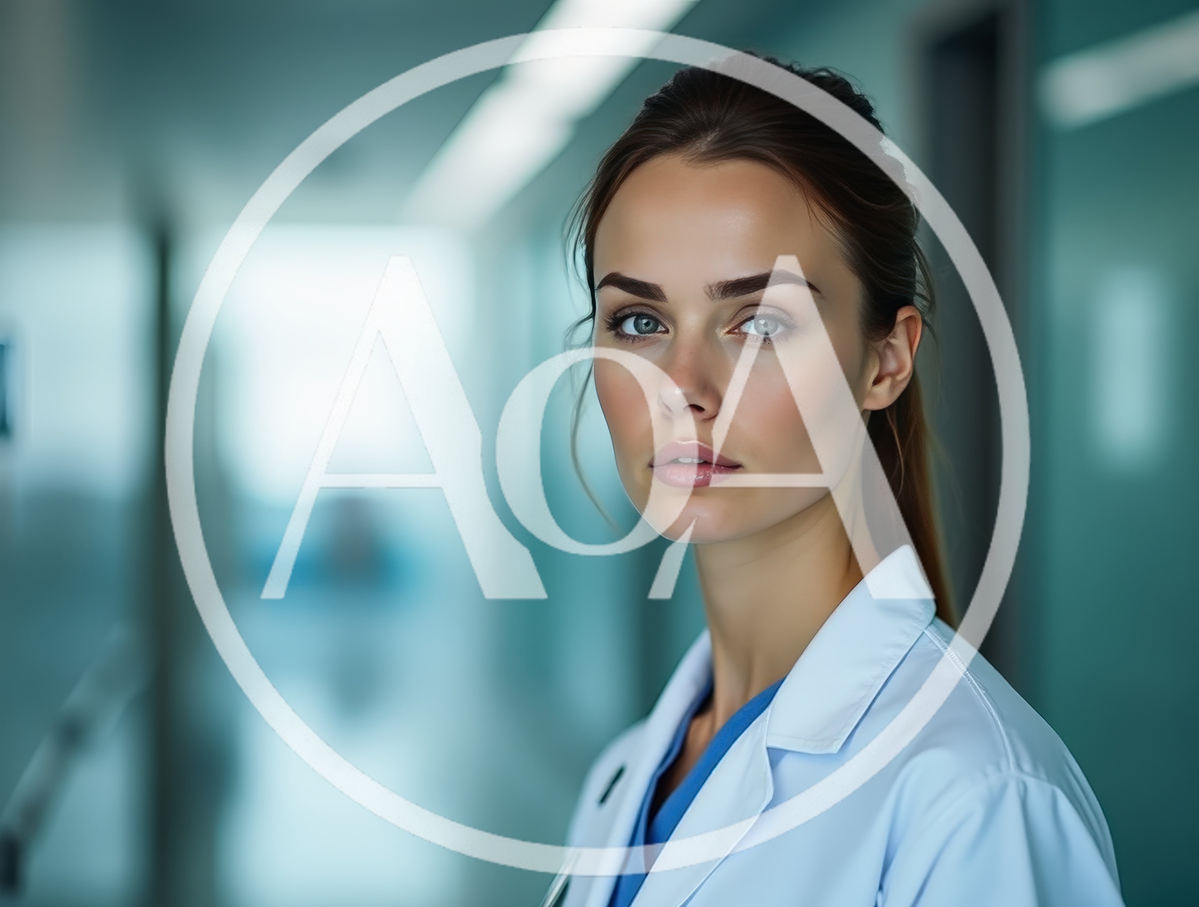 Portrait Of A Professional Female Doctor In Hospital Corridor