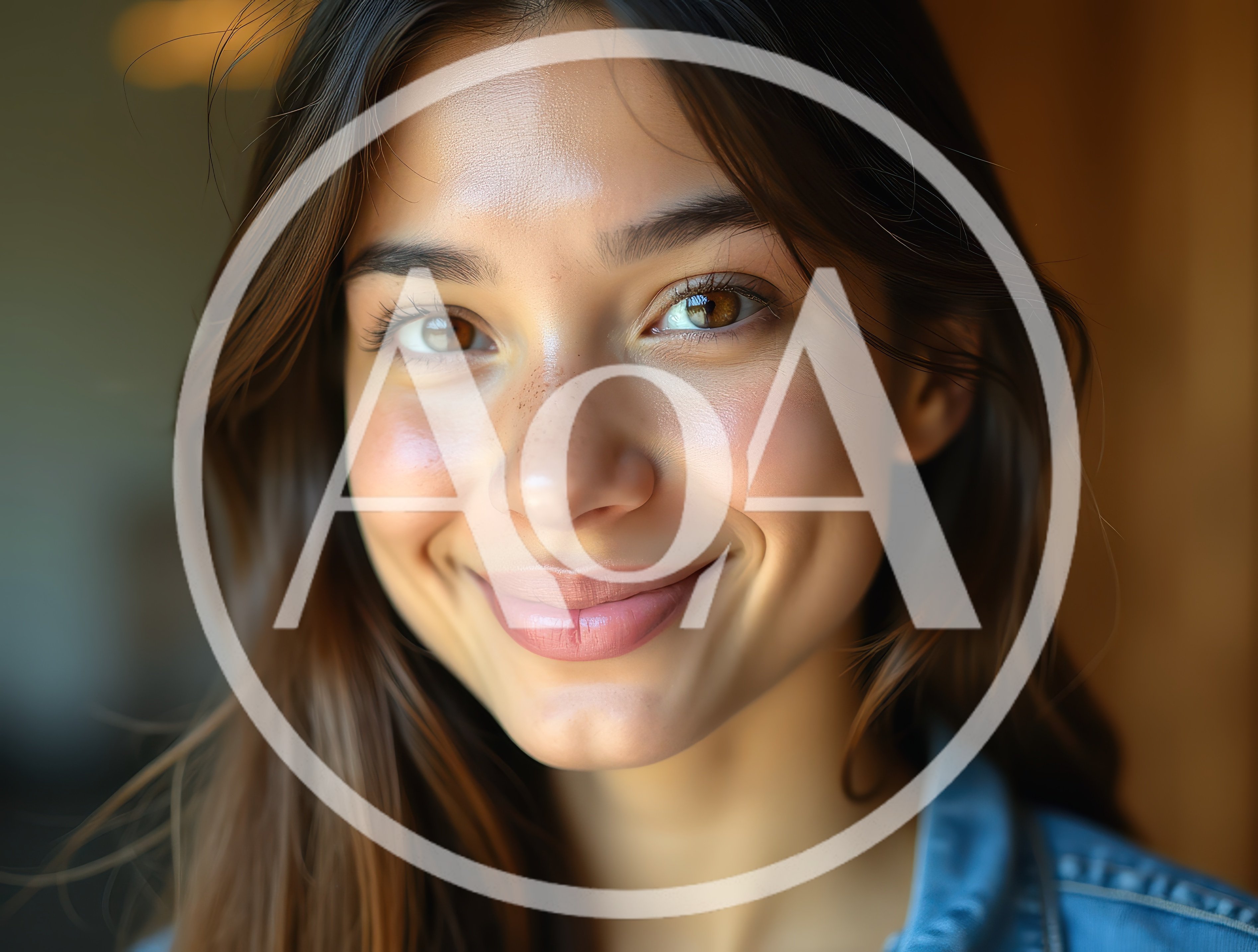 Close Up Portrait Of A Smiling Young Woman