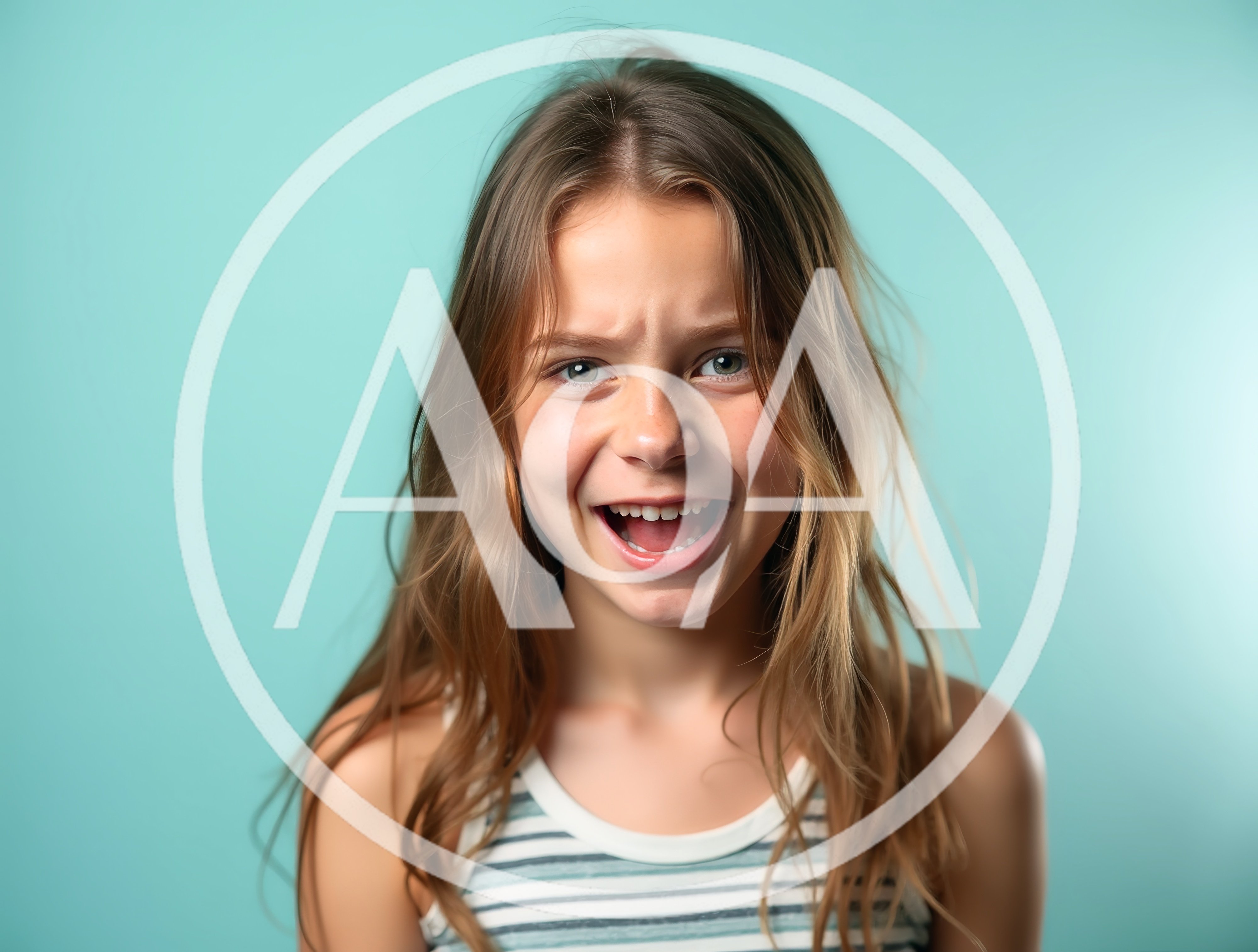 Young Girl With Expressive Facial Expression