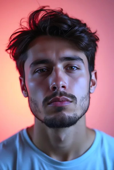Portrait Of A Young Man With Stubble