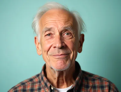 Portrait Of A Smiling Elderly Man