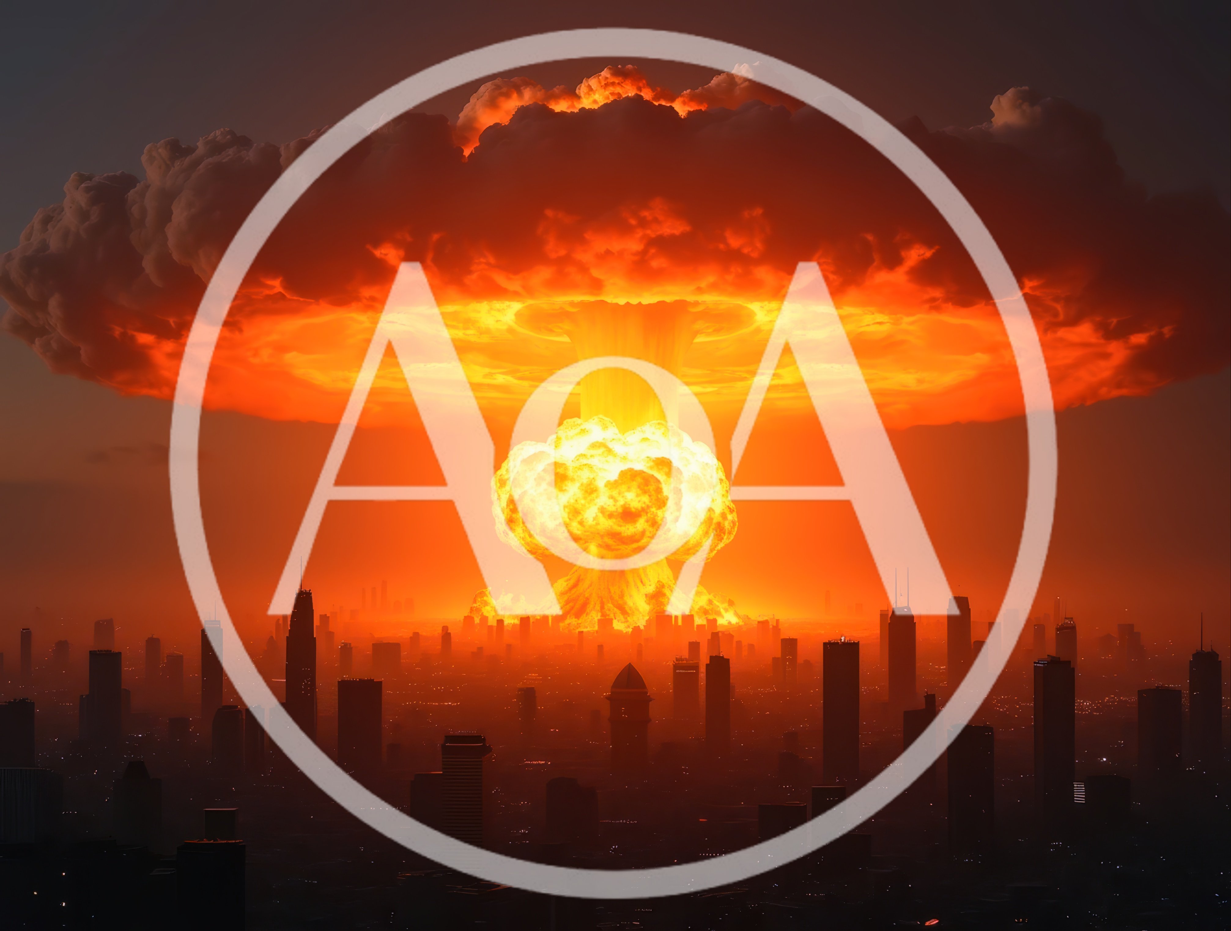 Massive Nuclear Explosion Over A Modern City Skyline