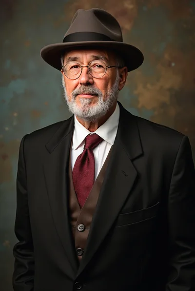 Portrait Of A Distinguished Elderly Man In A Fedora