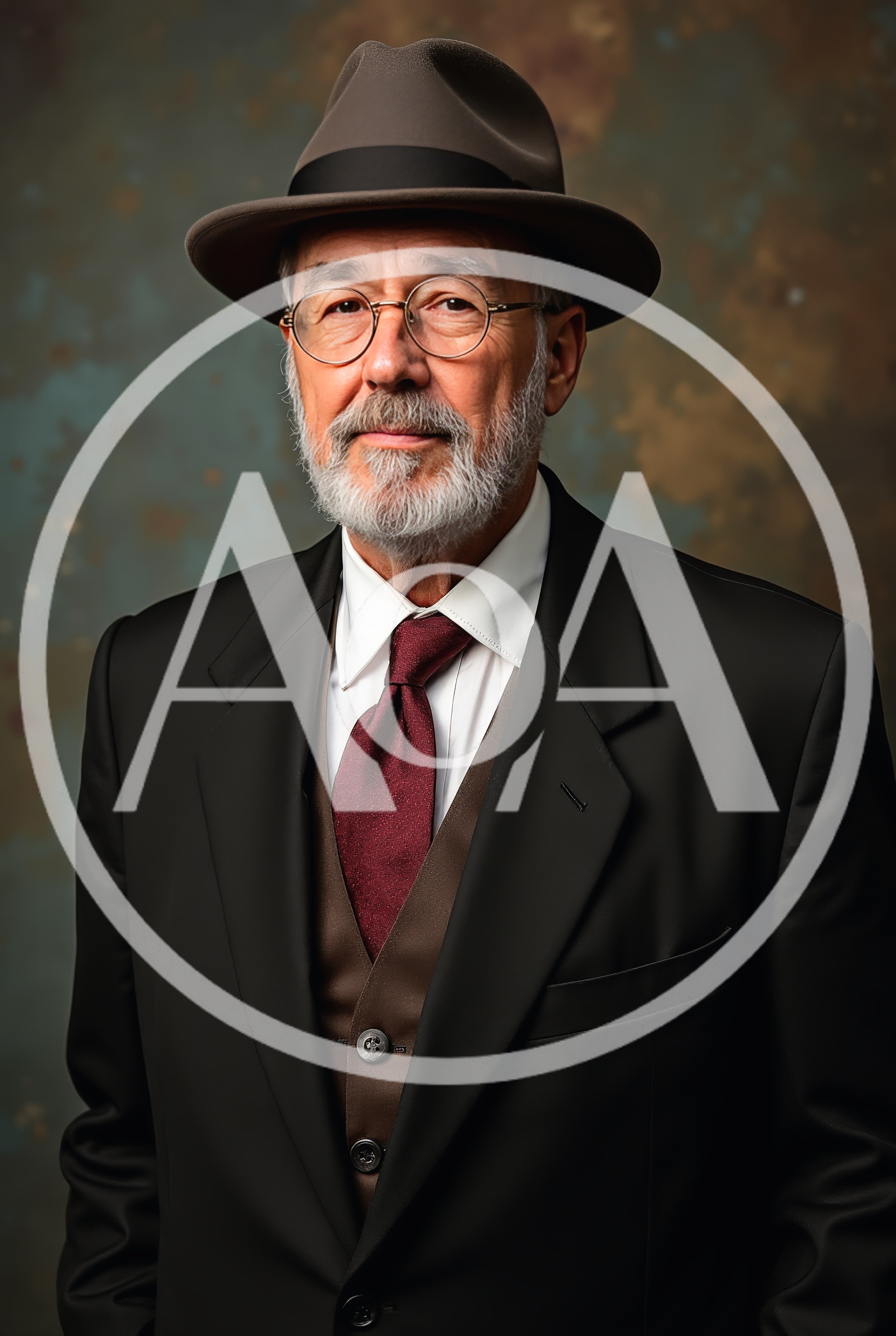 Portrait Of A Distinguished Elderly Man In A Fedora