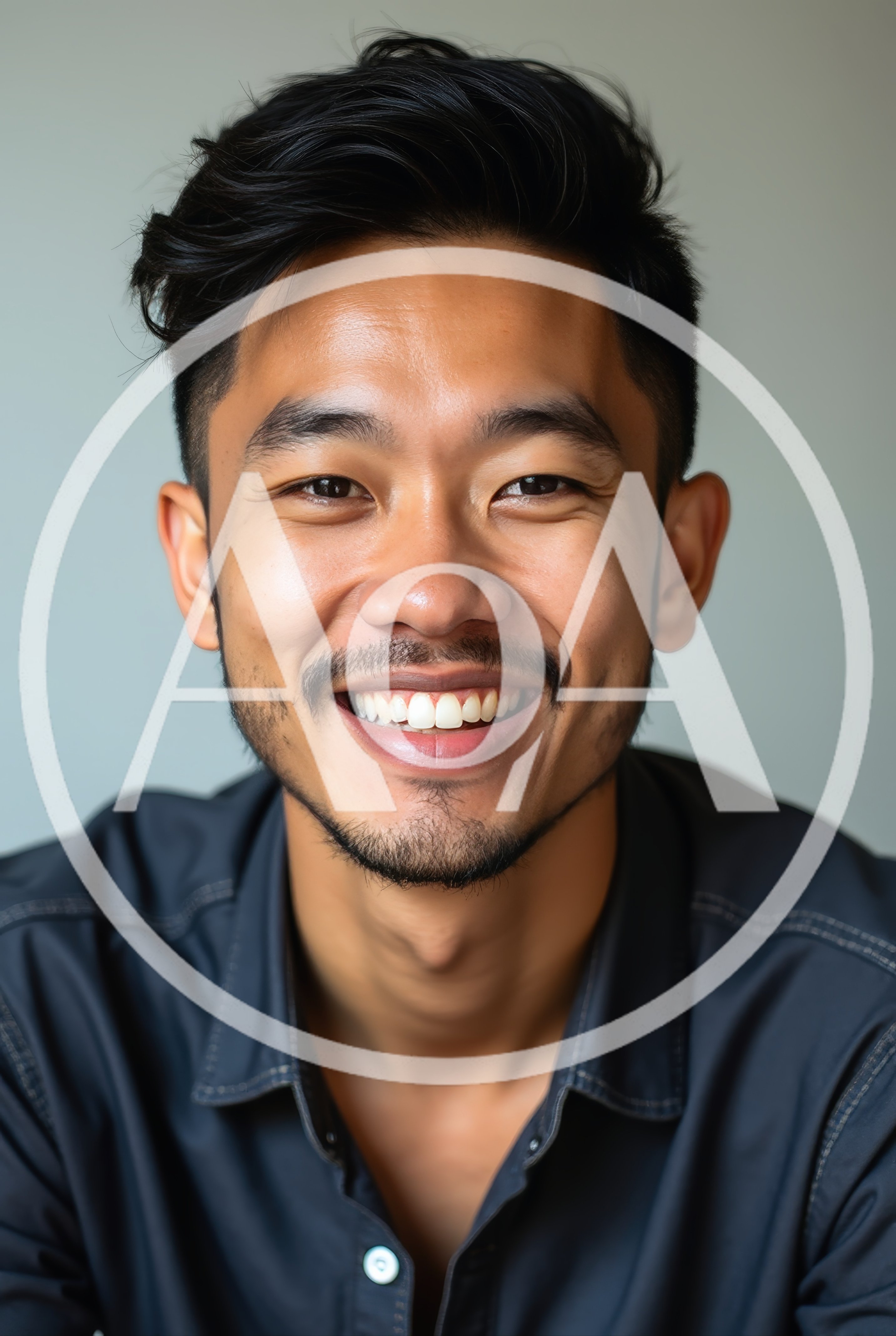 Portrait Of A Smiling Young Asian Man