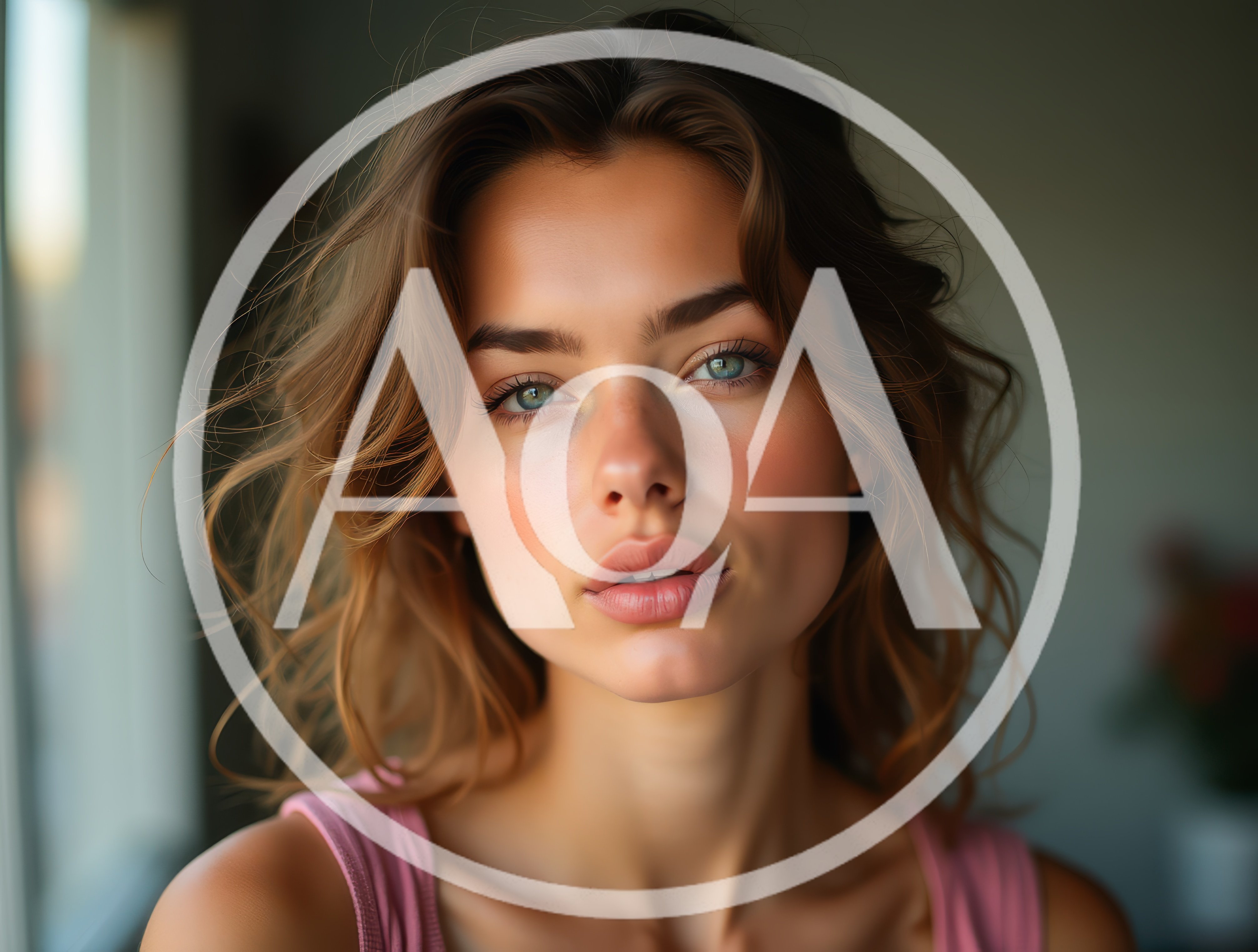 Portrait Of A Young Woman With Natural Makeup