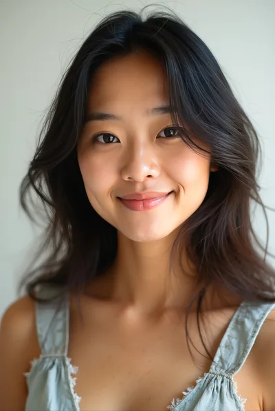 Portrait Of A Smiling Young Asian Woman