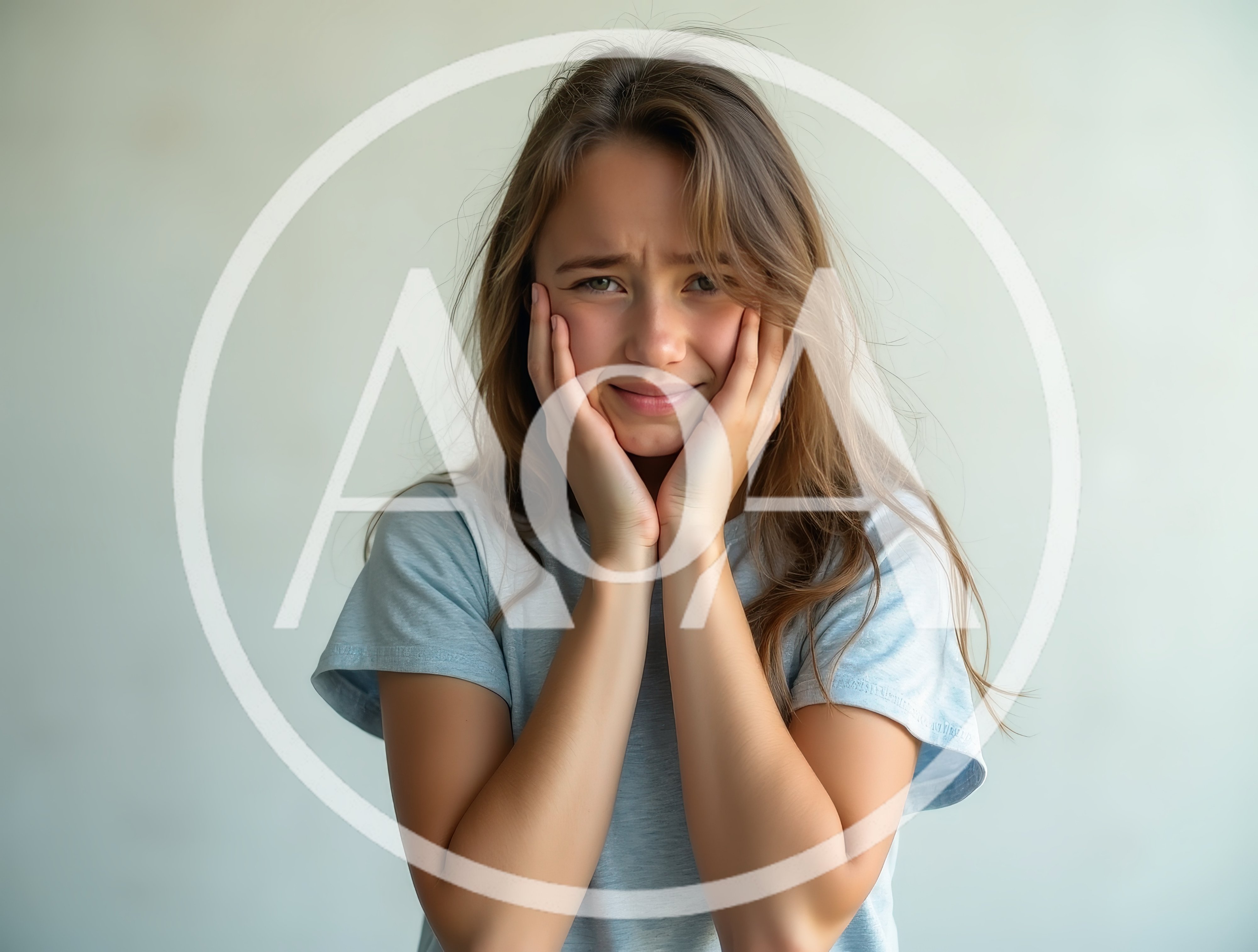 Young Woman Expressing Sadness And Distress