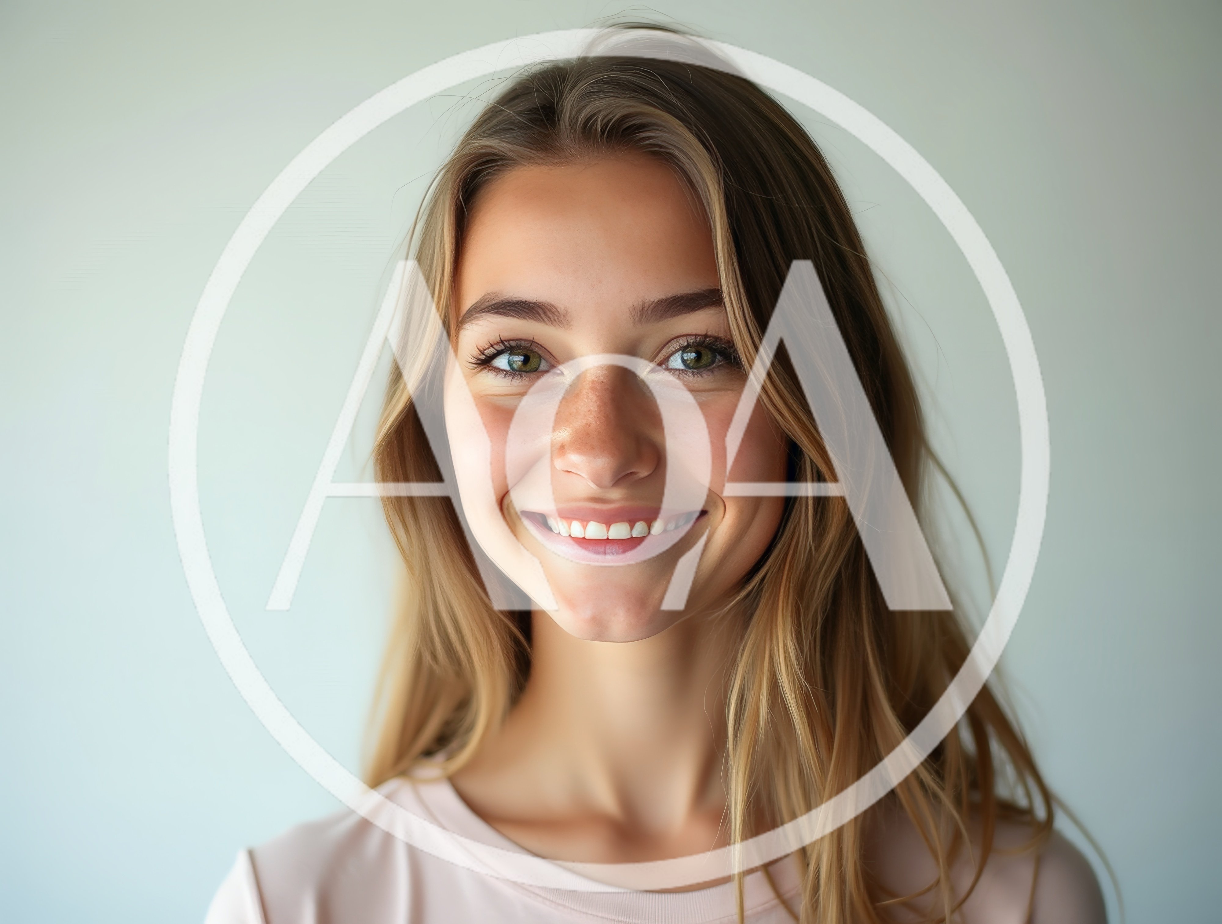 Portrait Of A Smiling Young Woman With Natural Makeup