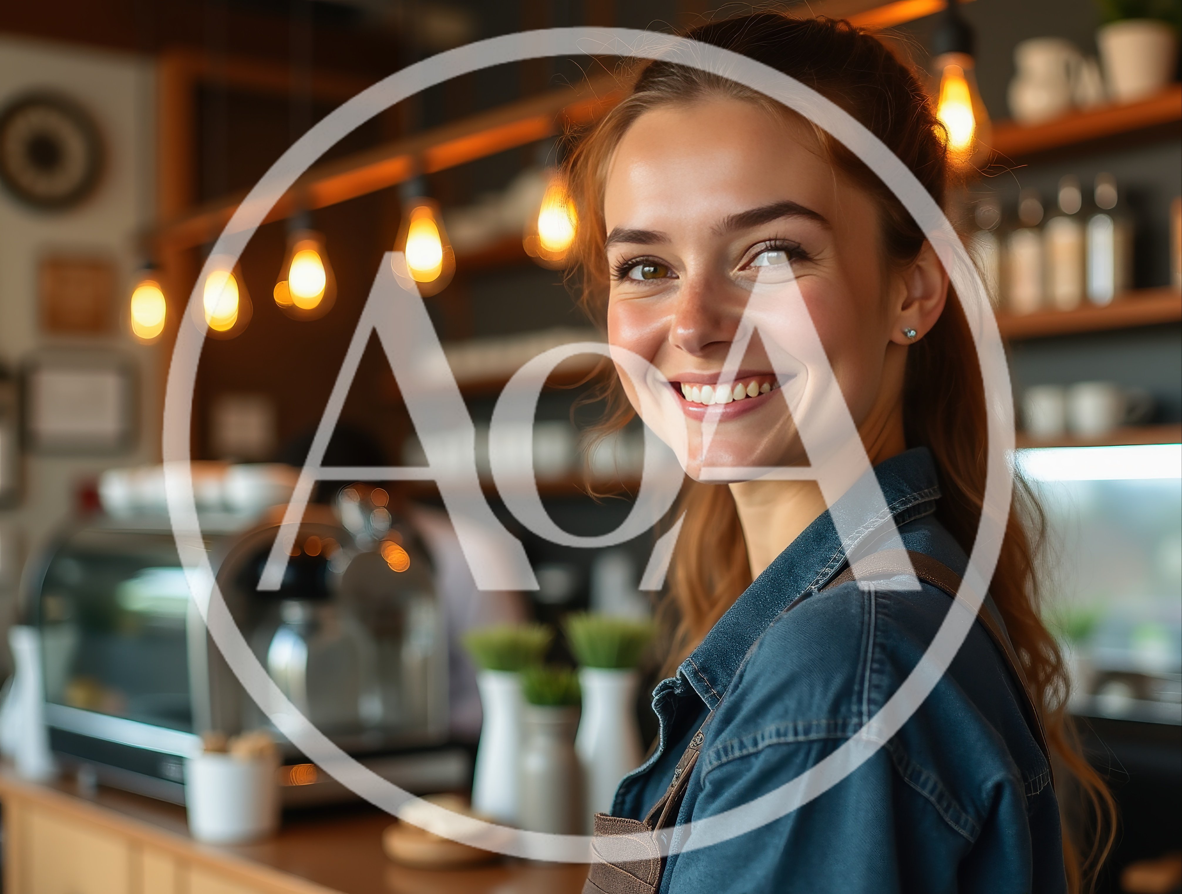 Smiling Female Barista Working In A Coffee Shop