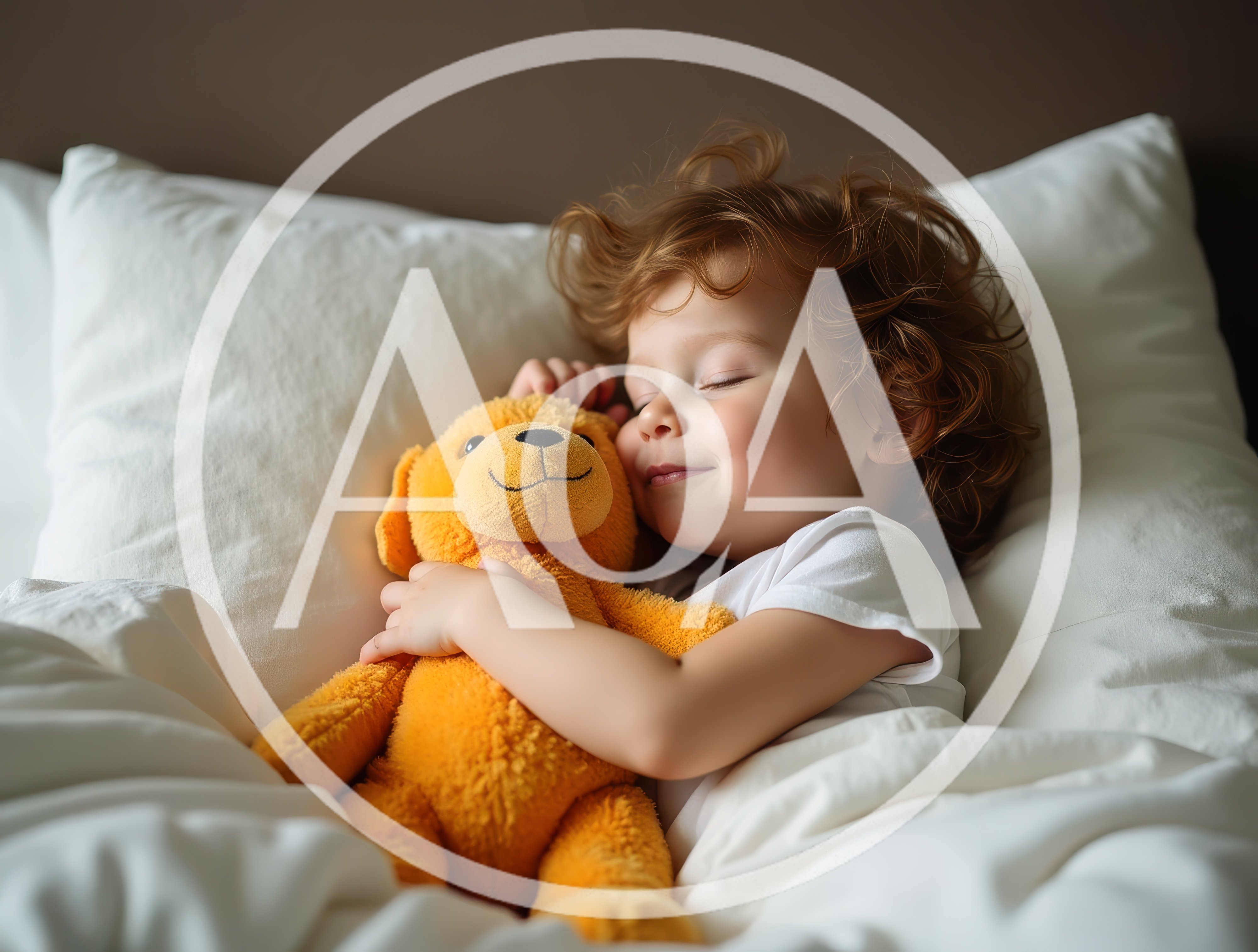Toddler Sleeping Peacefully With A Plush Toy