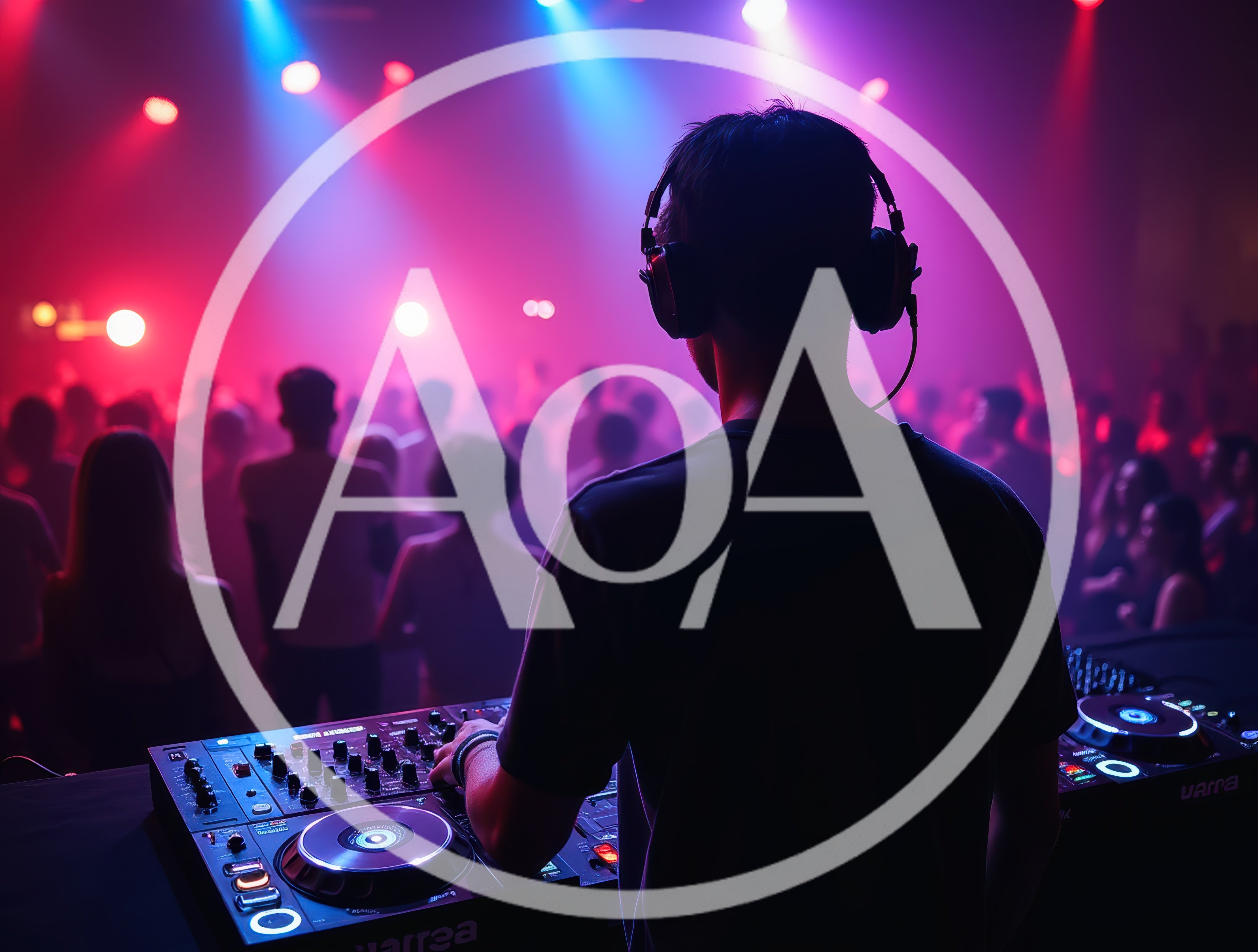 DJ Performing Live Set at Nightclub