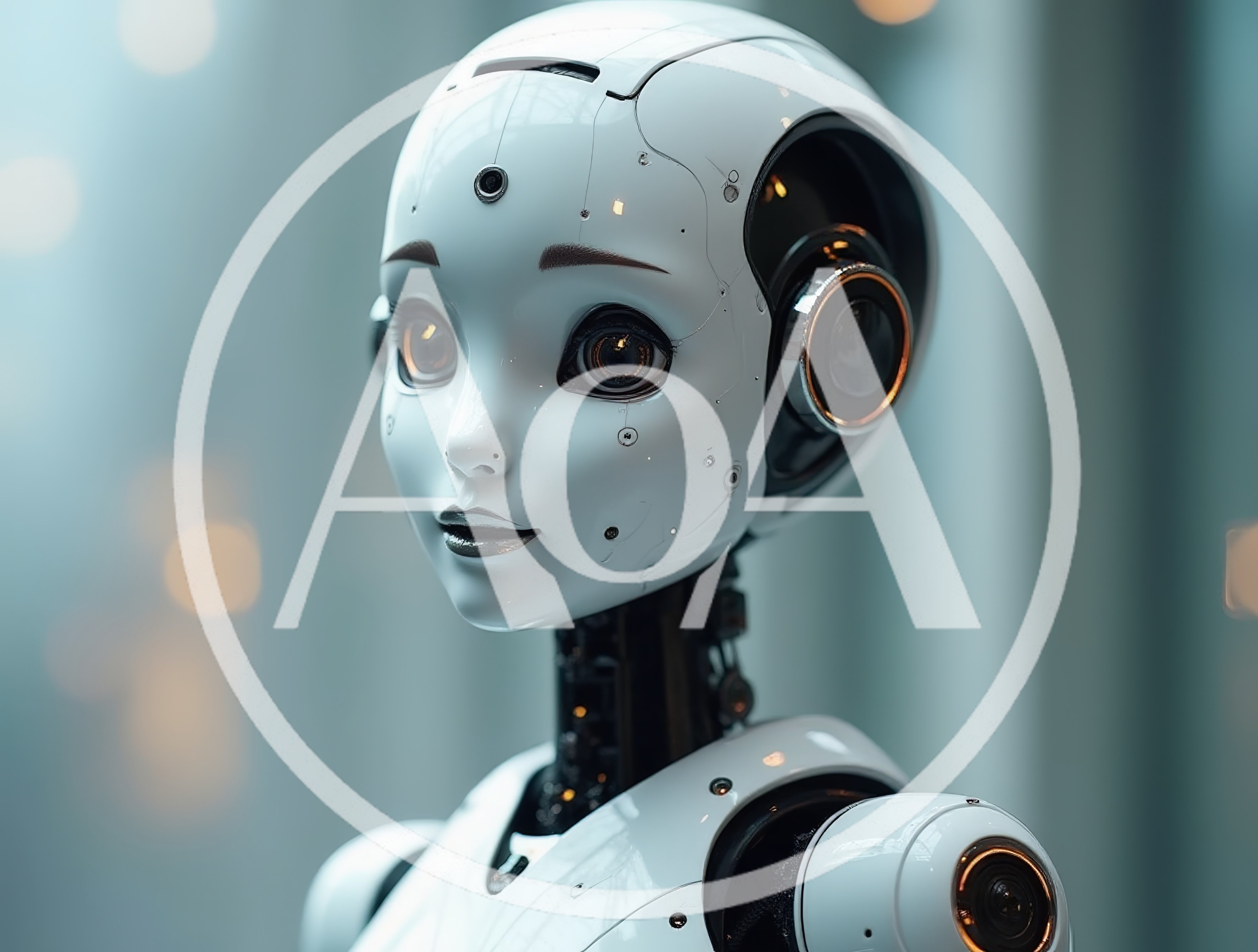 Portrait Of A Futuristic Humanoid Robot