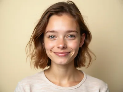 Portrait Of A Young Woman Smiling