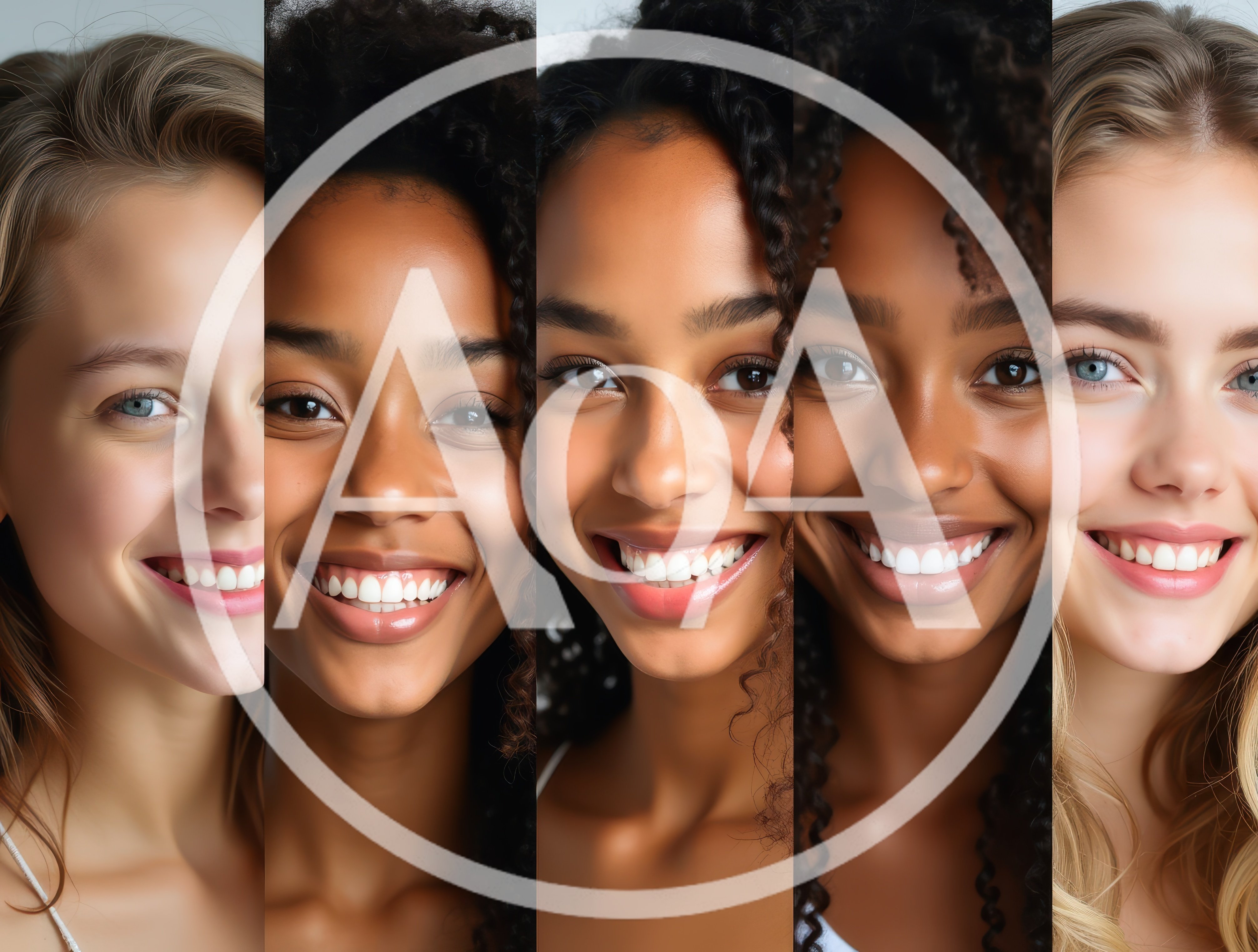 Collage Of Diverse Women Smiling At The Camera