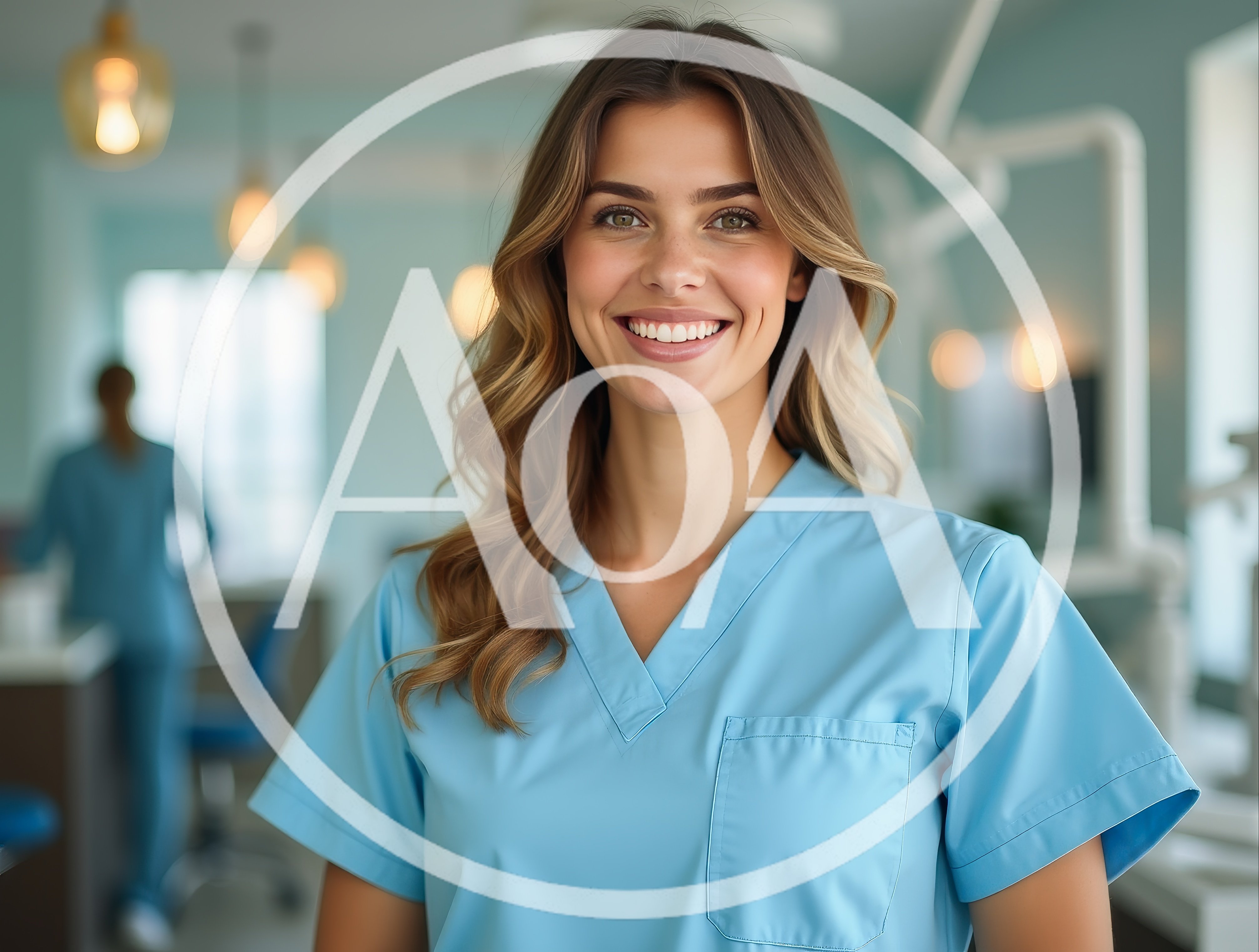 Smiling Female Dental Hygienist In A Modern Clinic