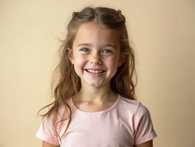 Portrait Of A Smiling Young Girl