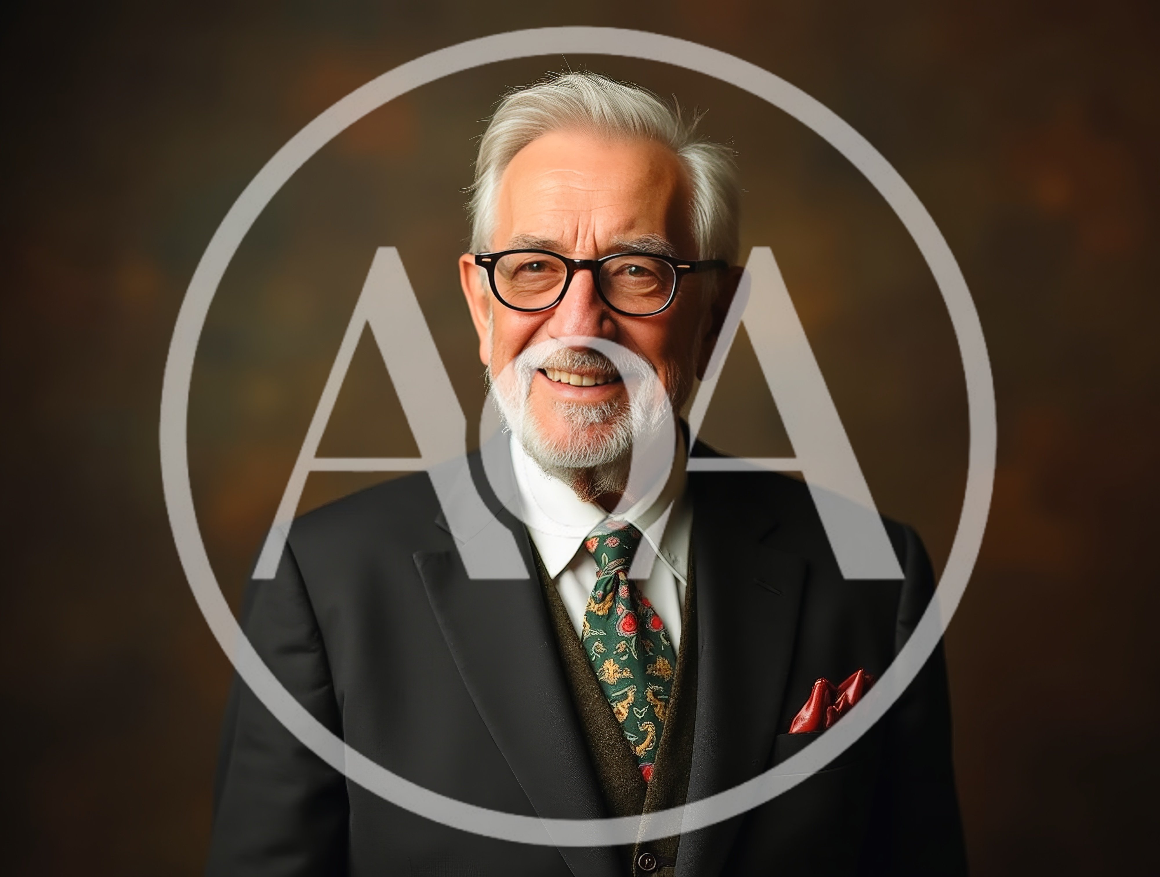 Portrait Of A Distinguished Elderly Man In A Suit