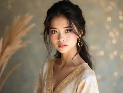 Portrait Of A Beautiful Young Asian Woman
