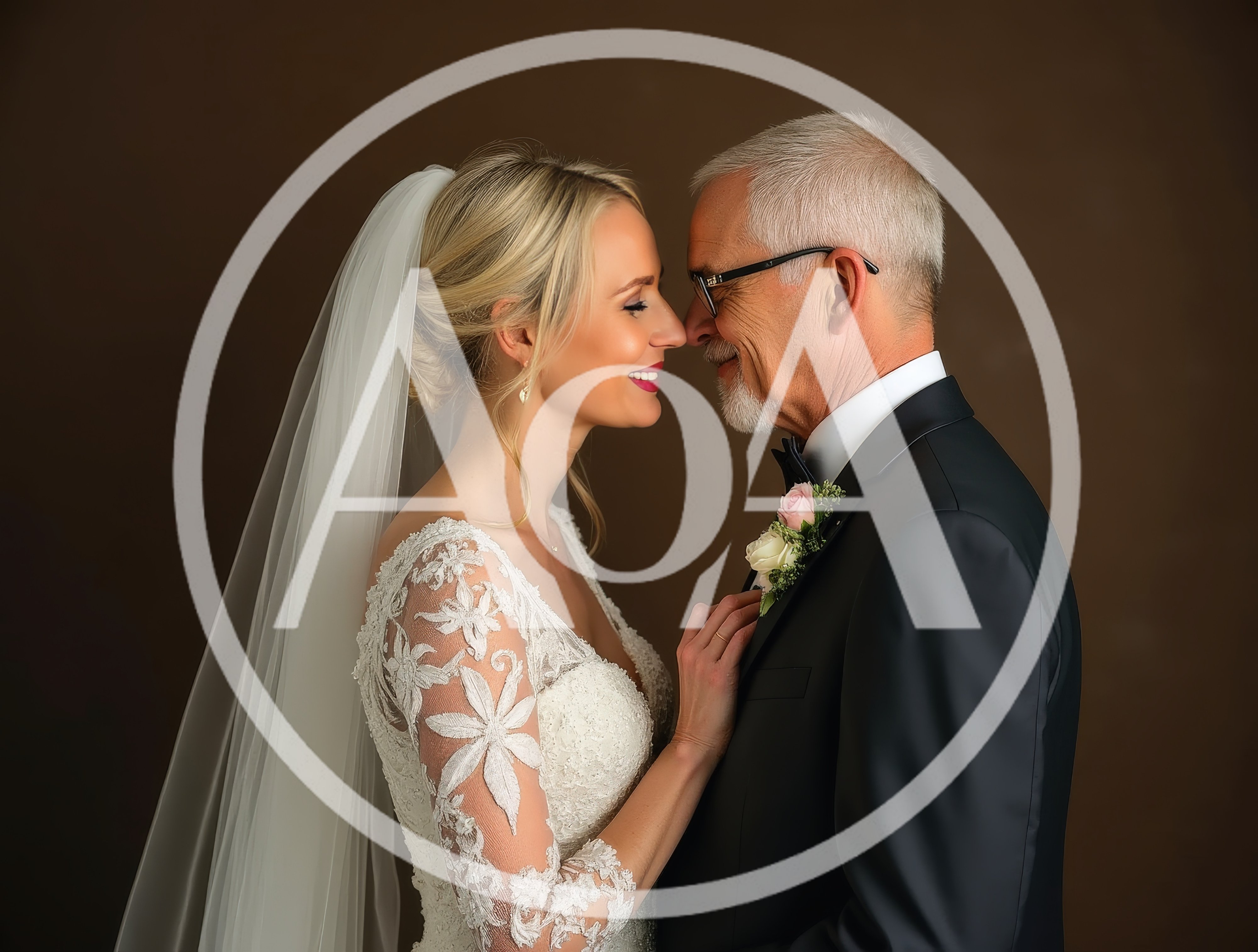 Bride And Groom In Intimate Wedding Portrait