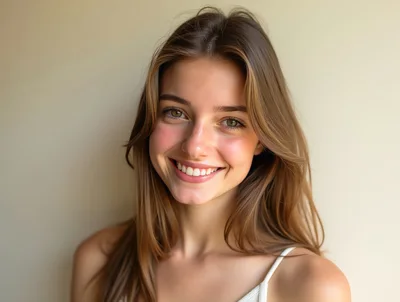 Portrait Of A Smiling Young Woman