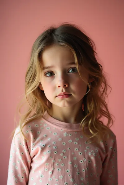 Portrait Of A Young Girl With Blonde Hair