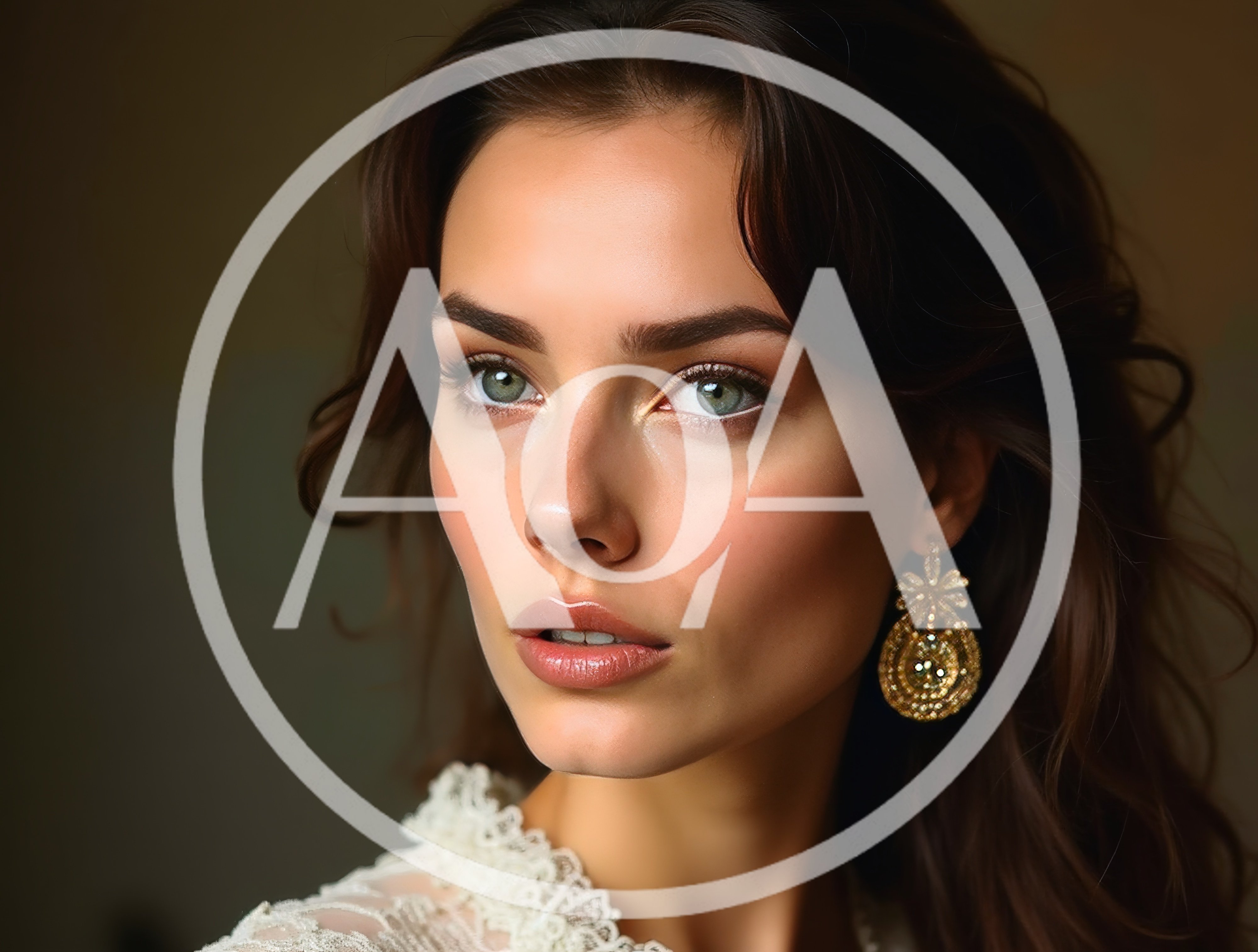 Portrait Of A Beautiful Woman With Elegant Jewelry