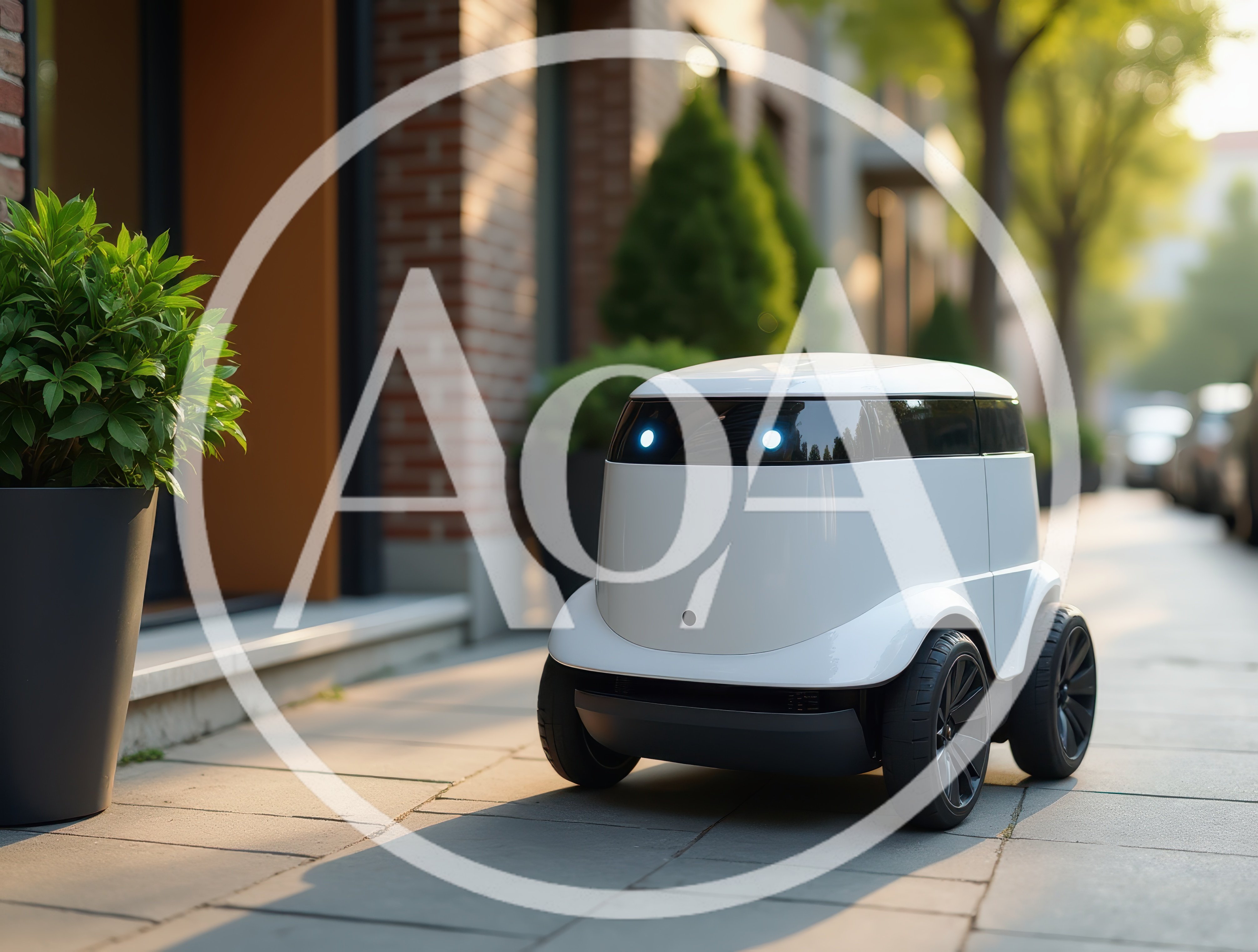 Autonomous Delivery Robot Navigating A City Sidewalk