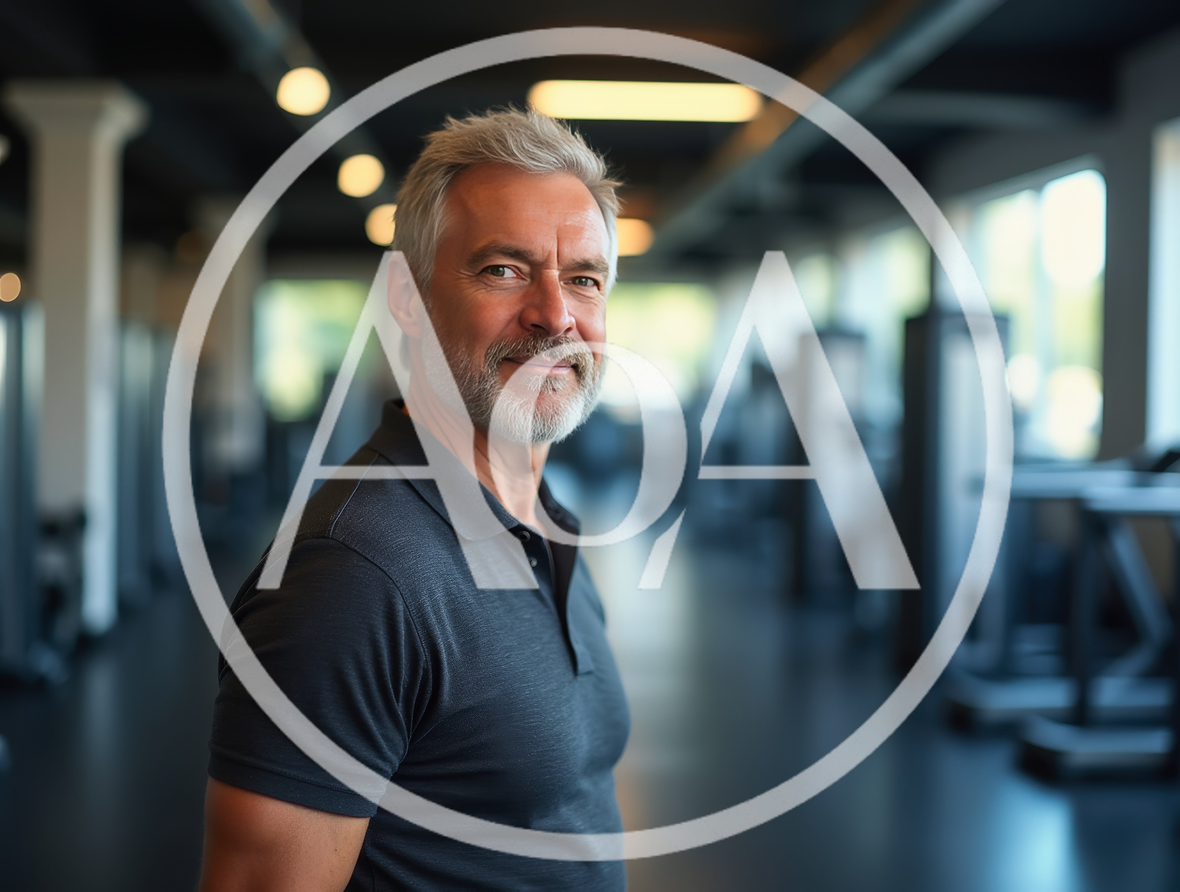 Portrait Of A Mature Man In A Gym