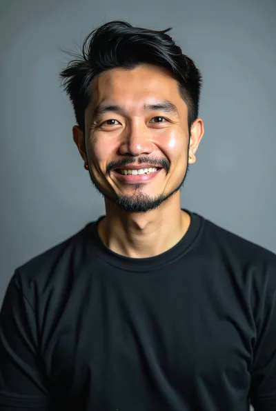 Portrait Of A Smiling Asian Man