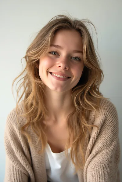 Portrait Of A Smiling Young Woman