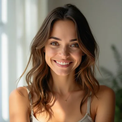 Portrait Of A Smiling Young Woman