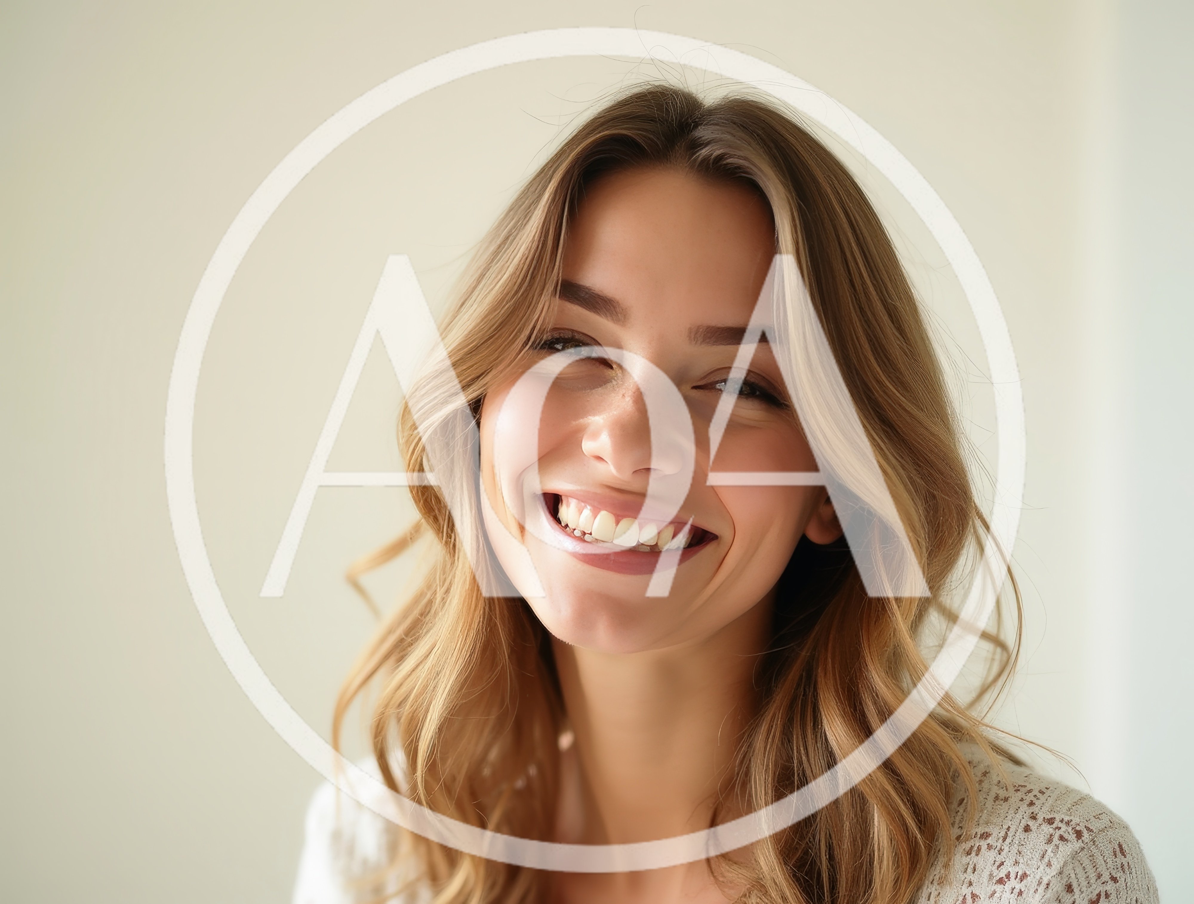 Portrait Of A Smiling Young Woman With Blonde Hair