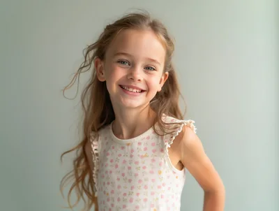 Portrait Of A Smiling Young Girl