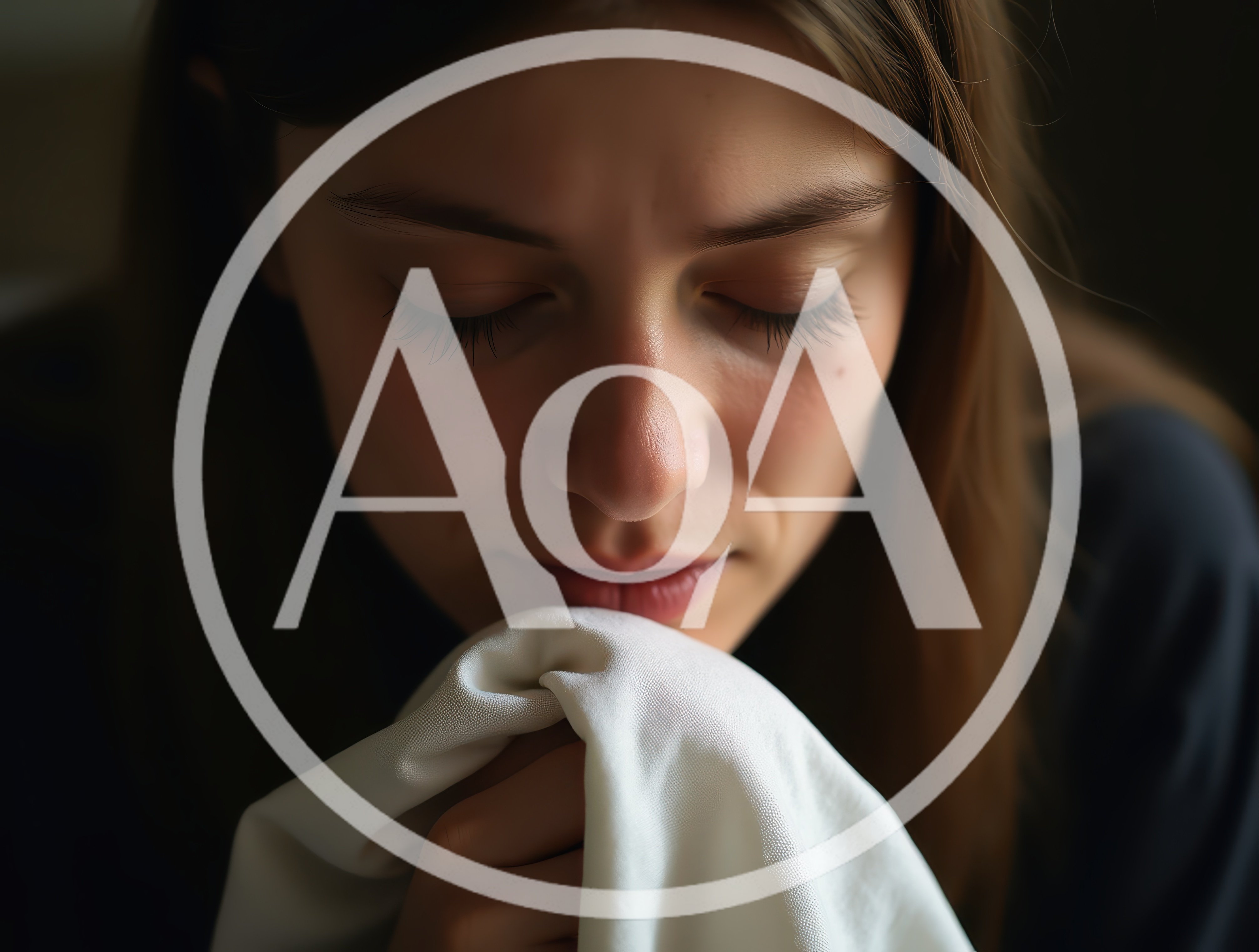 Young Woman Holding White Fabric Near Her Face