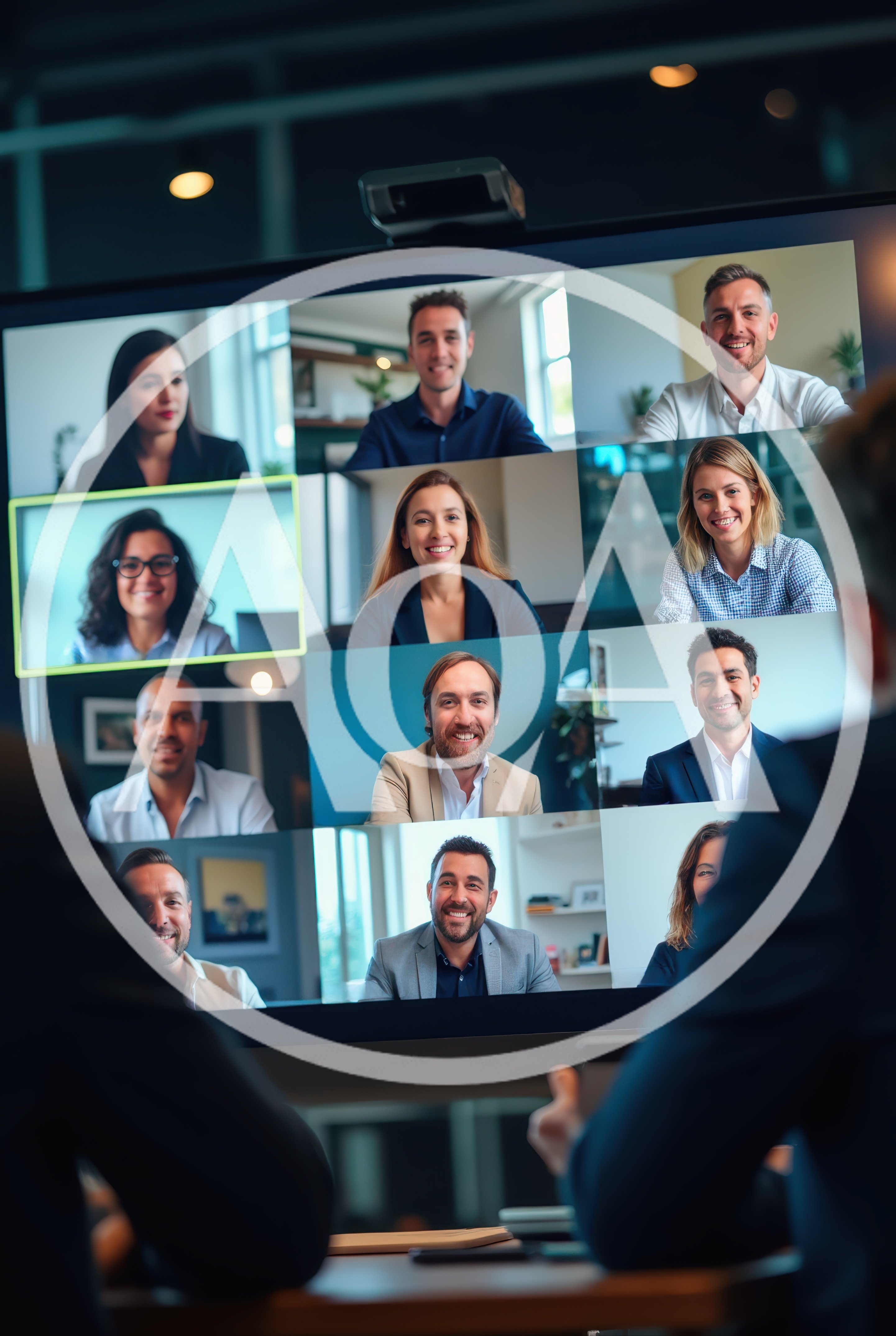 Business Team Participating In A Virtual Video Conference