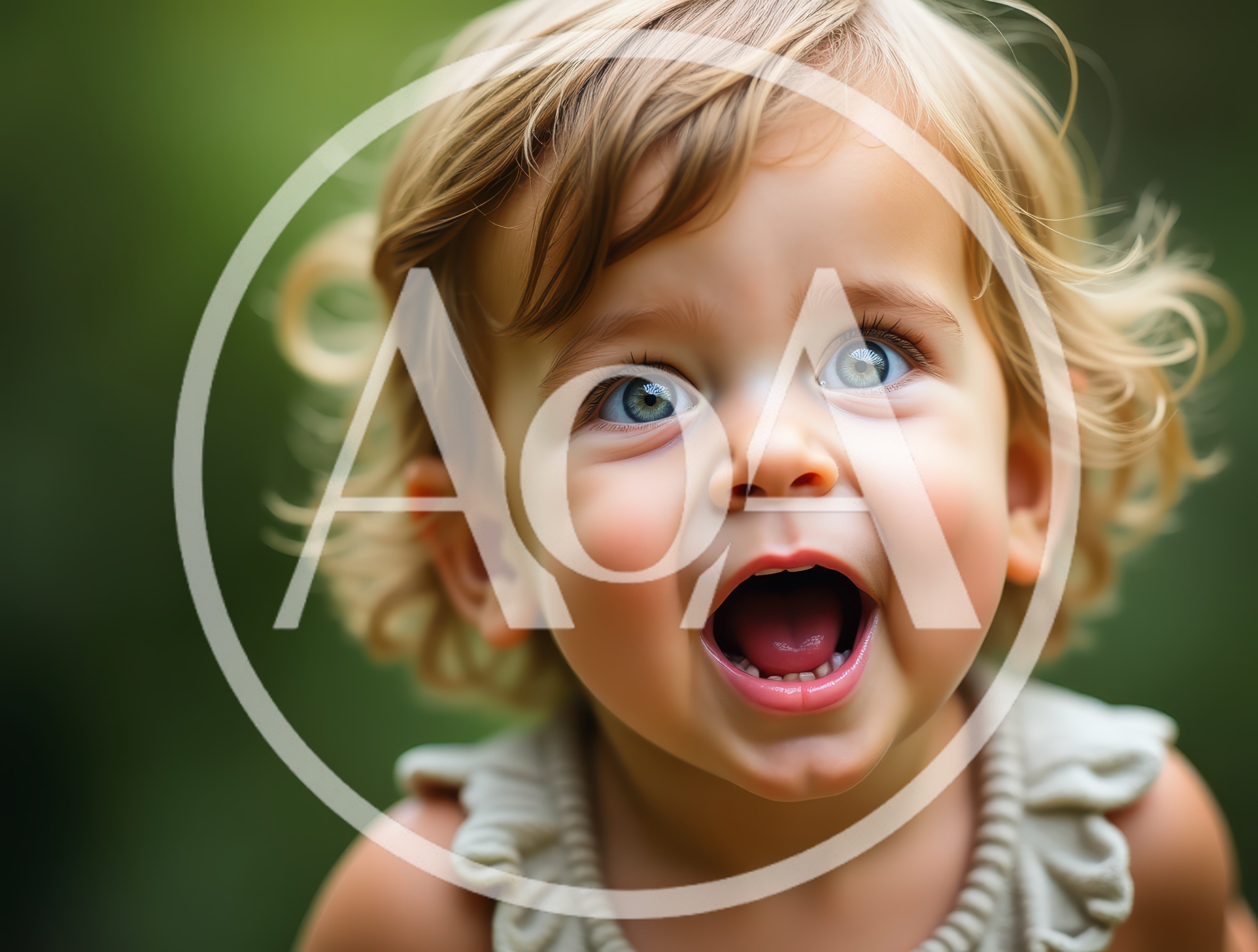 Toddler With Wide Eyes And Open Mouth Expression