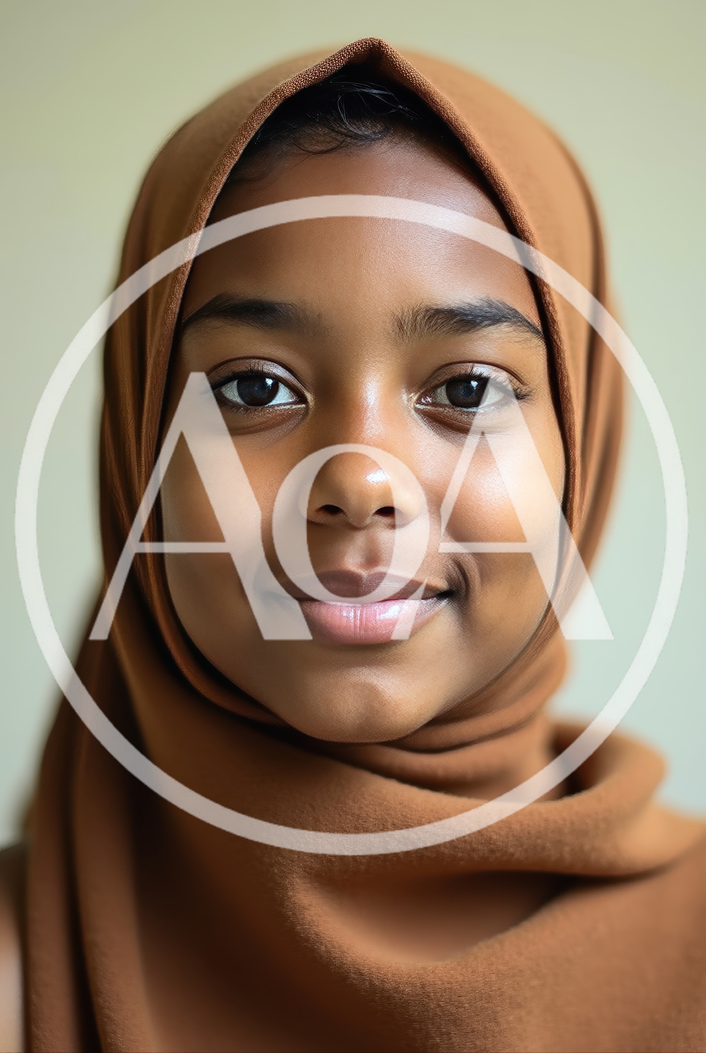 Portrait Of A Young Somali Girl Wearing A Hijab