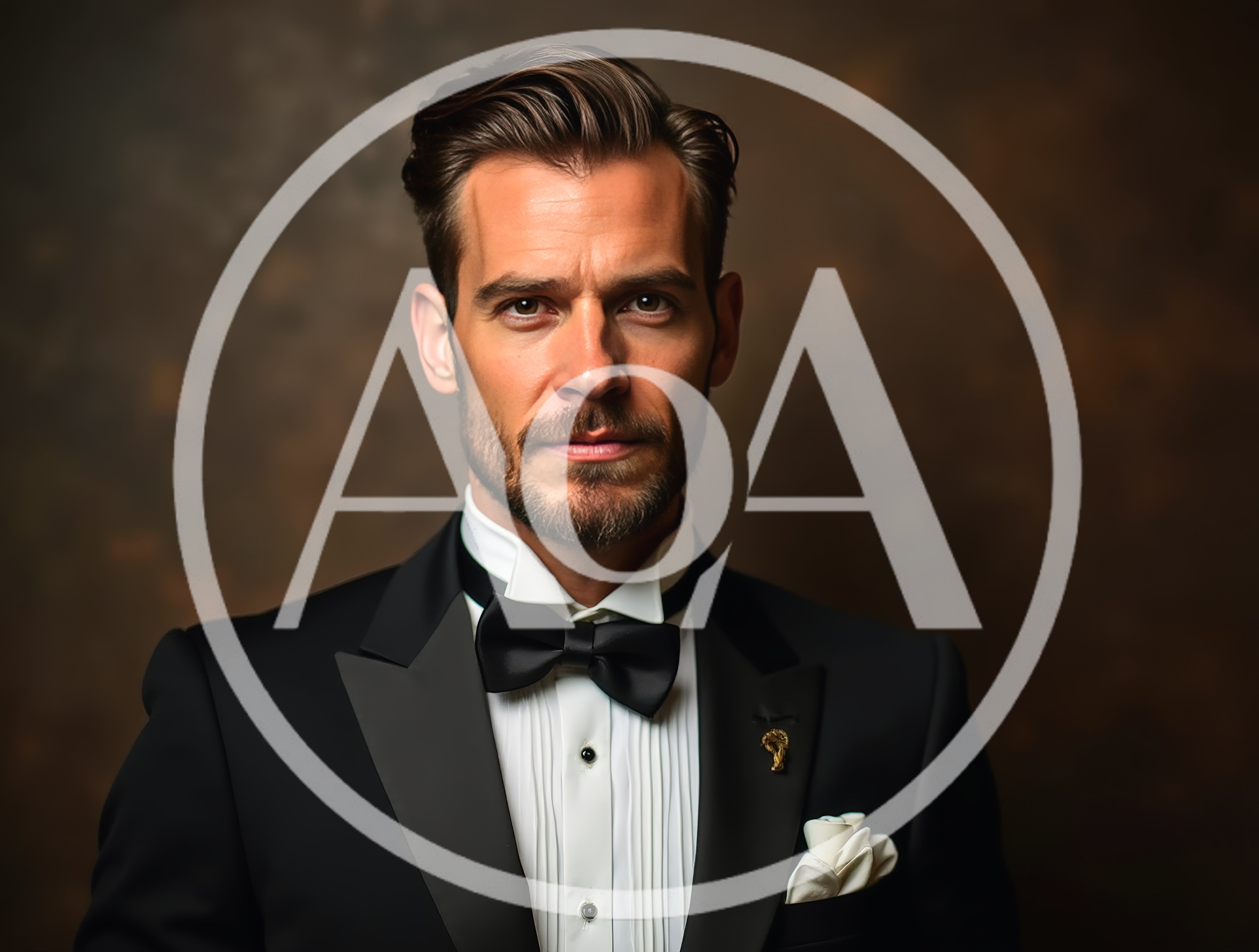Portrait Of A Sophisticated Man In A Tuxedo