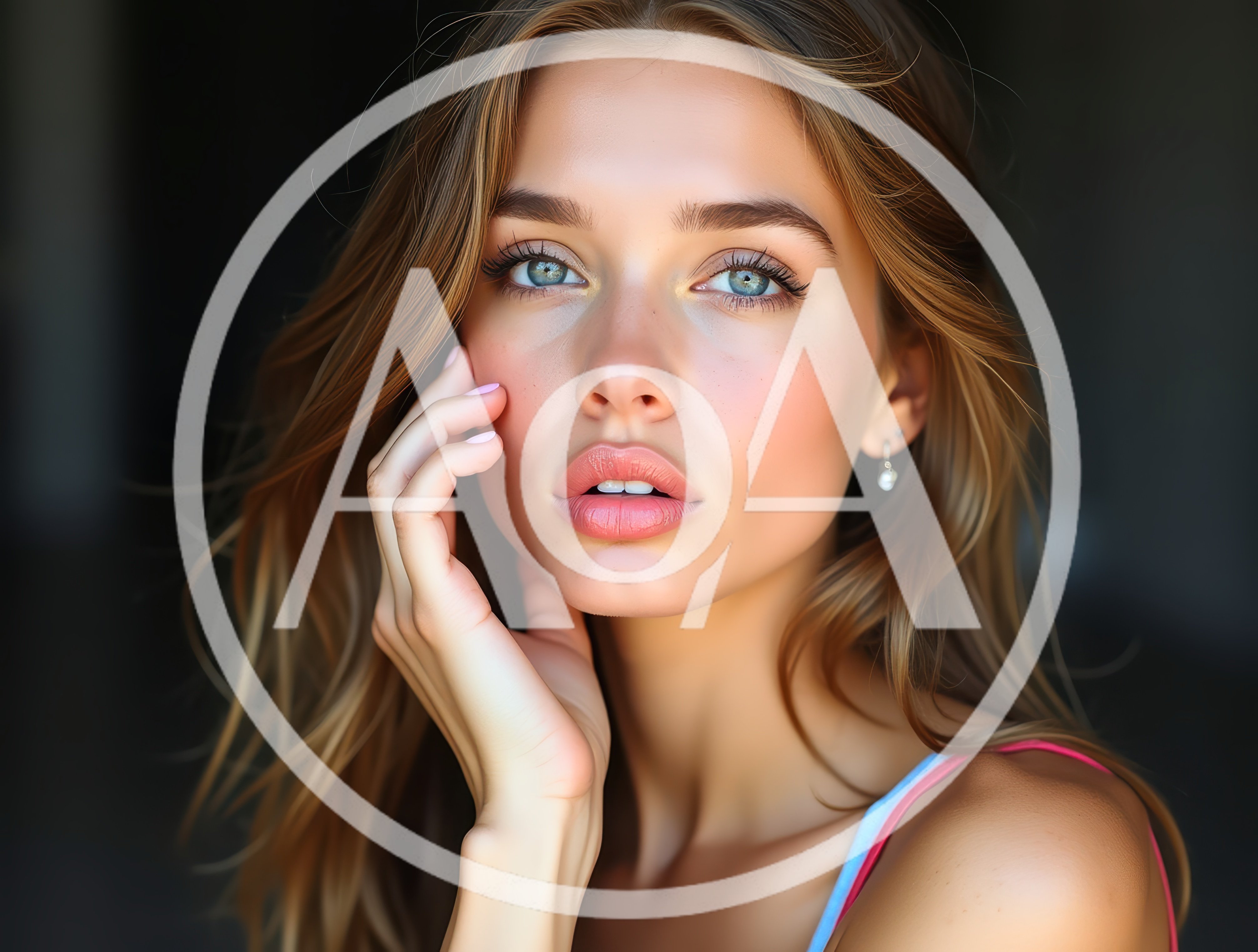 Portrait Of A Beautiful Young Woman With Natural Makeup